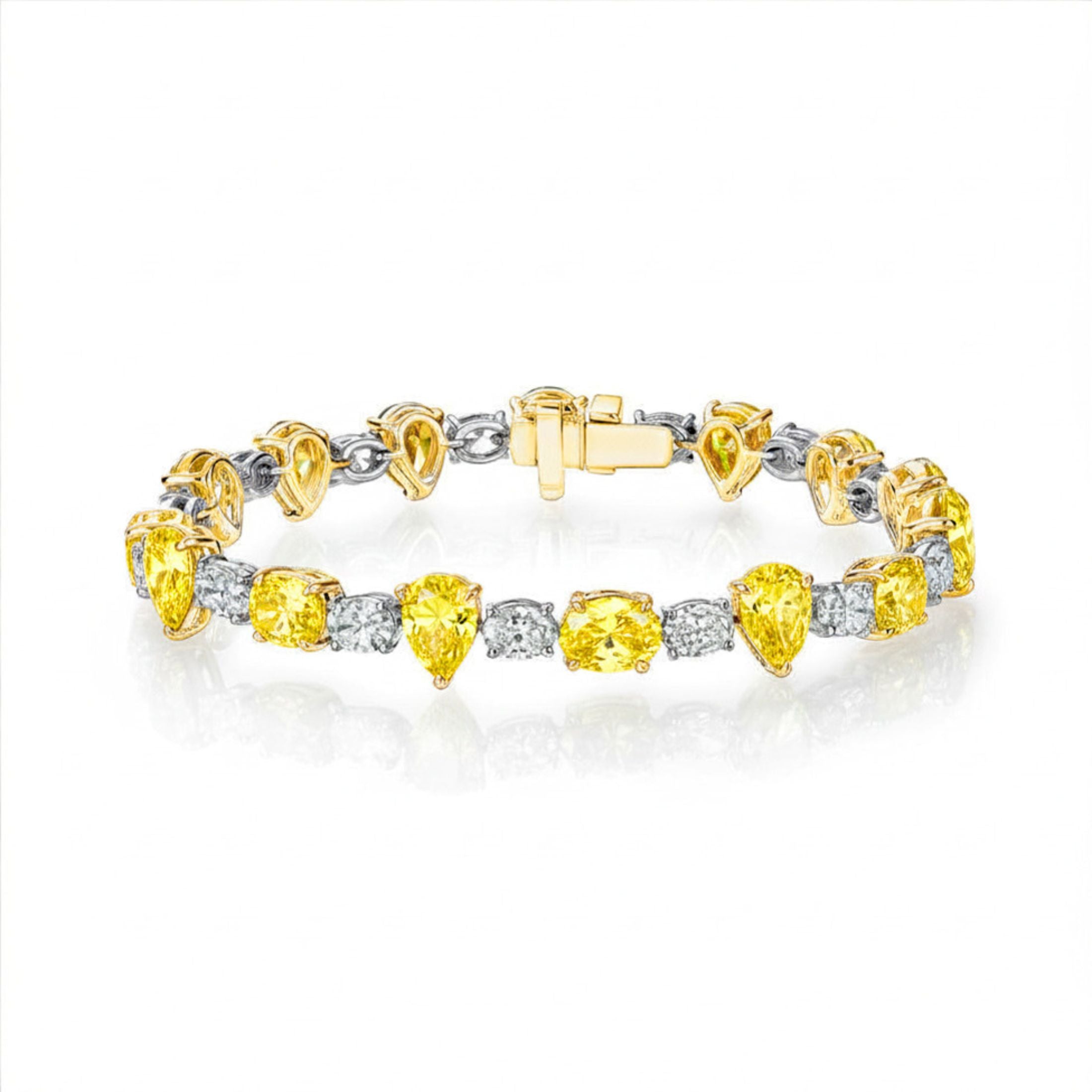 Dhawan 20.82 Carat Diamond Bracelet in 18K White Gold Leviev Bracelets Bracelet, Bracelets, Everyday Bracelet Leviev 