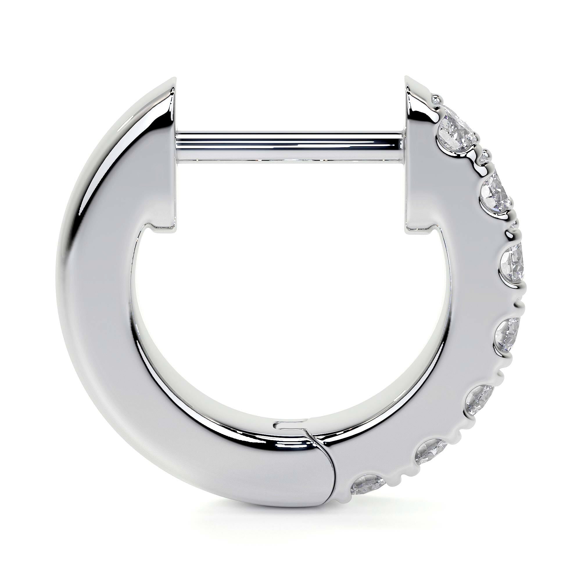 Diamond Hoop Earrings, 10MM, 0.17ct Leviev Earrings Leviev Signature Leviev 