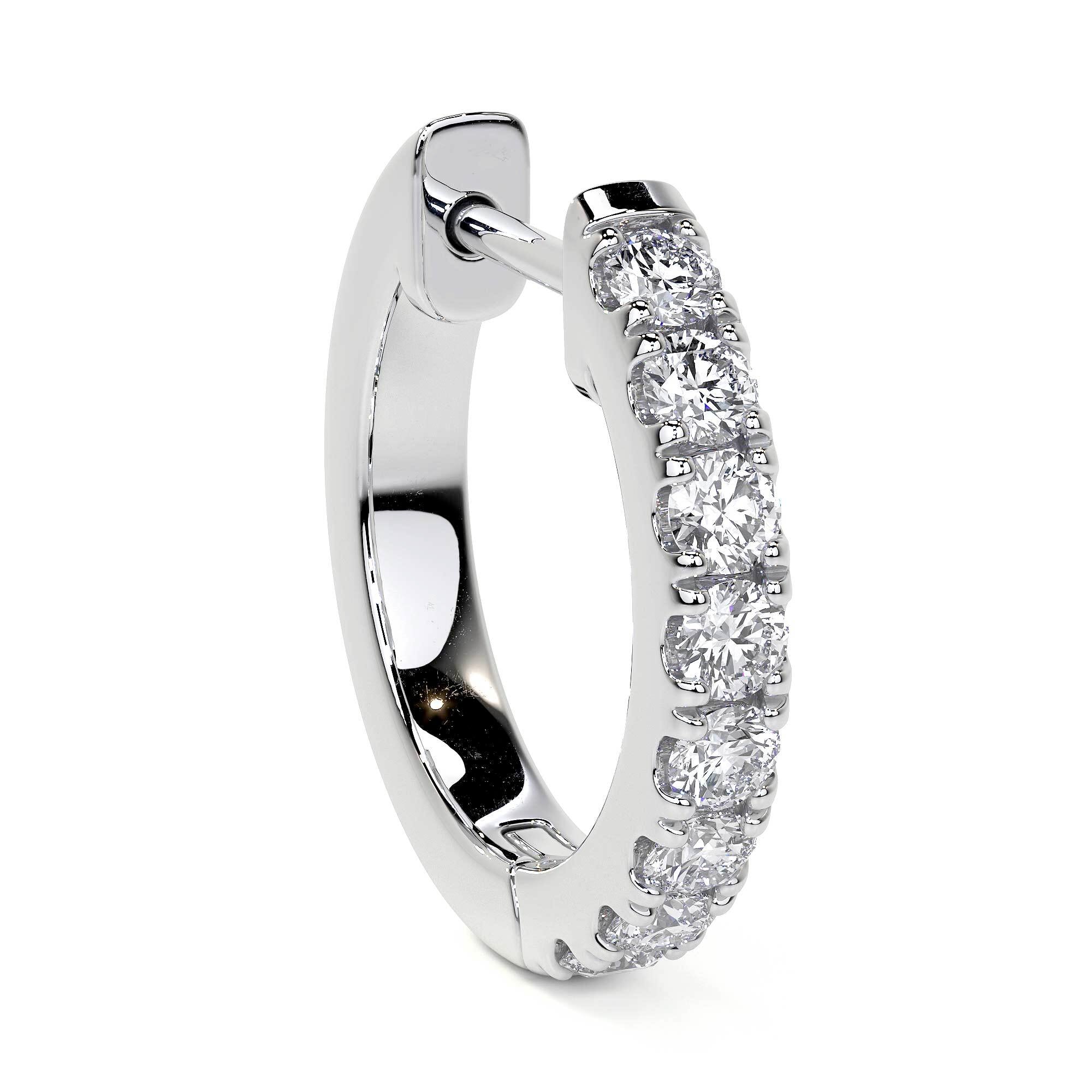 Diamond Hoop Earrings, 12MM, 0.26ct Leviev Earrings Leviev Signature Leviev 