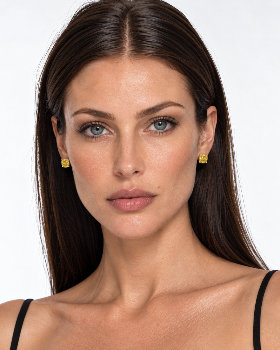 Leviev Aurevienne 5.24 Carat Yellow Diamond Stud Earrings in 18K Gold, additional view 2