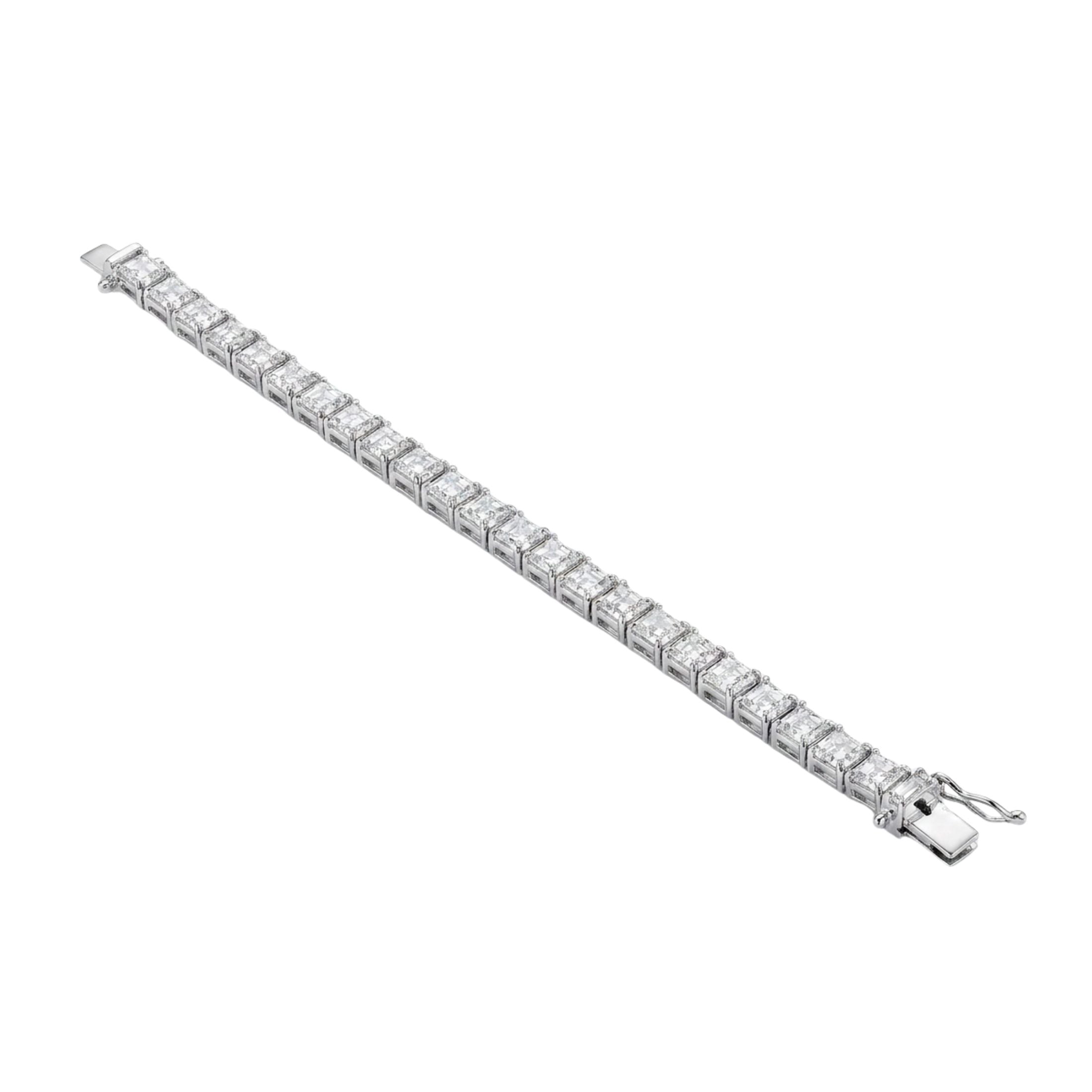 Eira 11.96 Carat Emerald Cut Diamond Tennis Bracelet in Platinum Leviev Bracelets Bracelet, Bracelets Leviev 