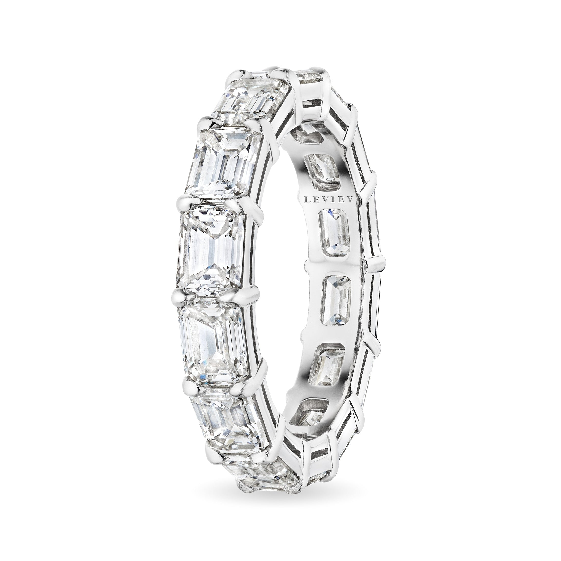 Emerald Cut Diamond Eternity Band, 4 CT Leviev Rings Rings Leviev 