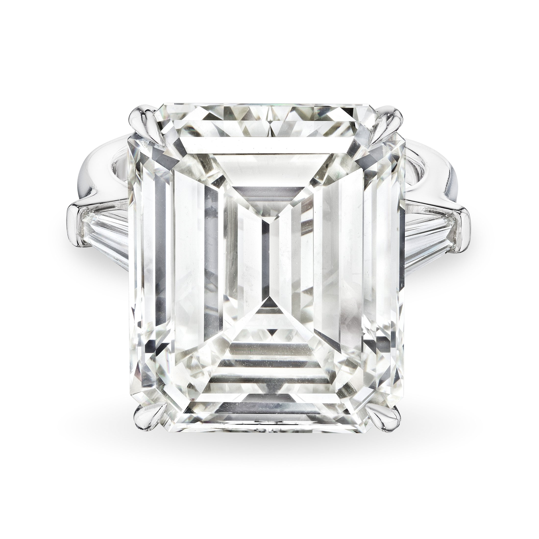 Emerald Cut Diamond Ring, 19 CT Leviev Rings Emerald Cut, High Jewelry
