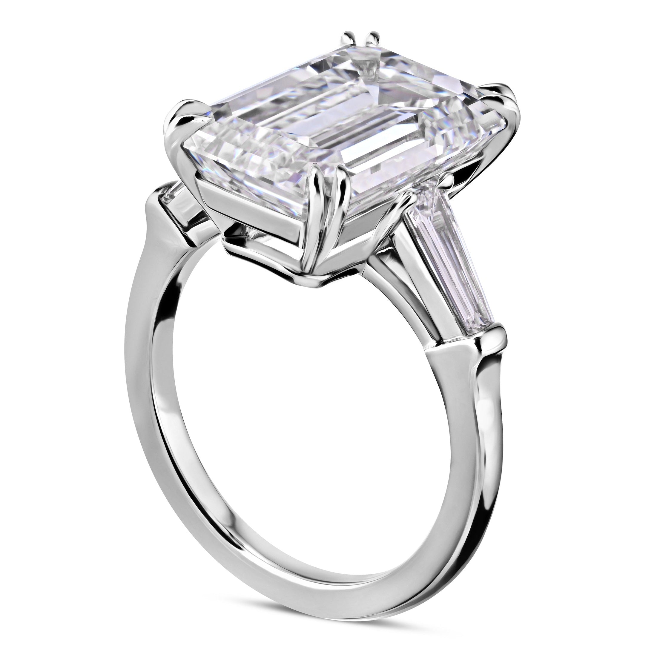 Emerald Cut Diamond Ring, 7 CT Leviev Rings Emerald Cut, High Jewelry Leviev 