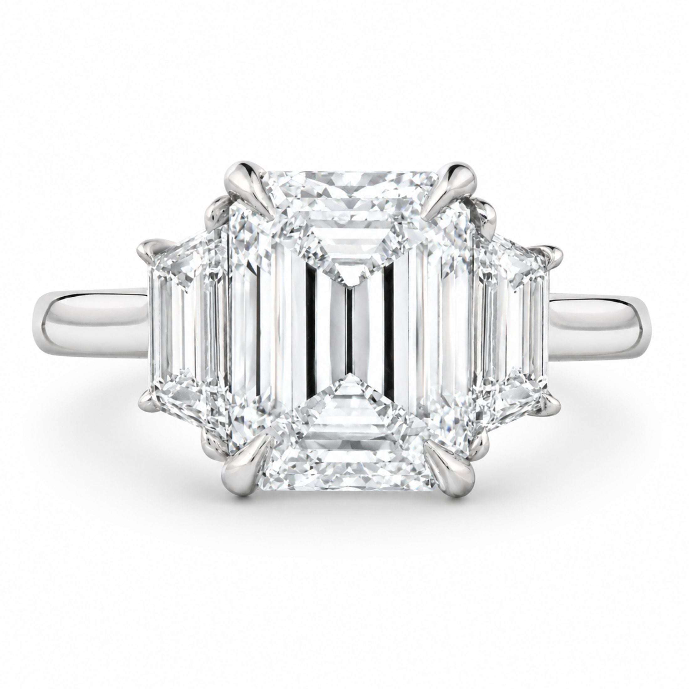 Fairmont 4.81 Carat Emerald Cut Diamond Ring in Platinum