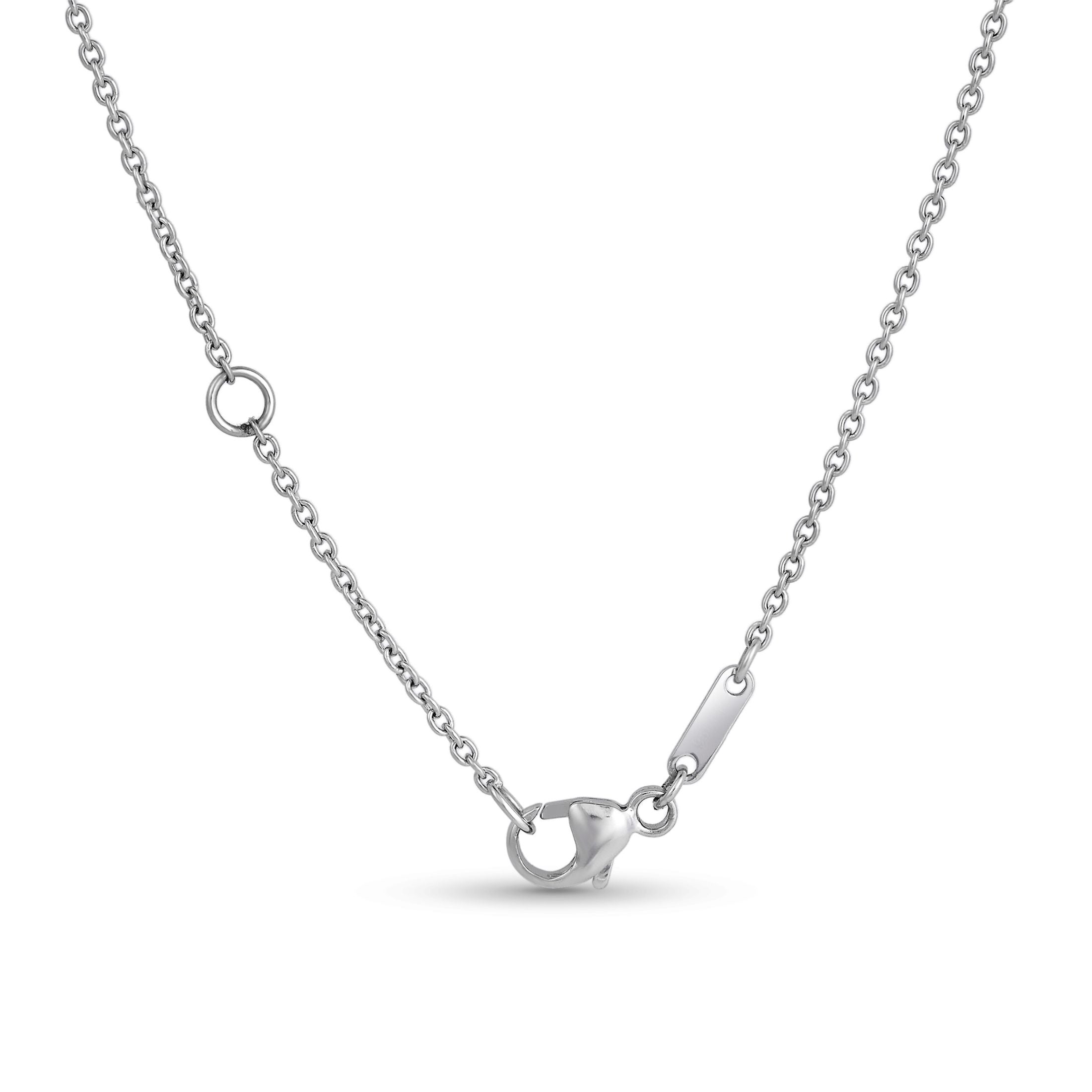 Galassia 2.31 Carat Diamond Pendant Necklace in 18K White Gold