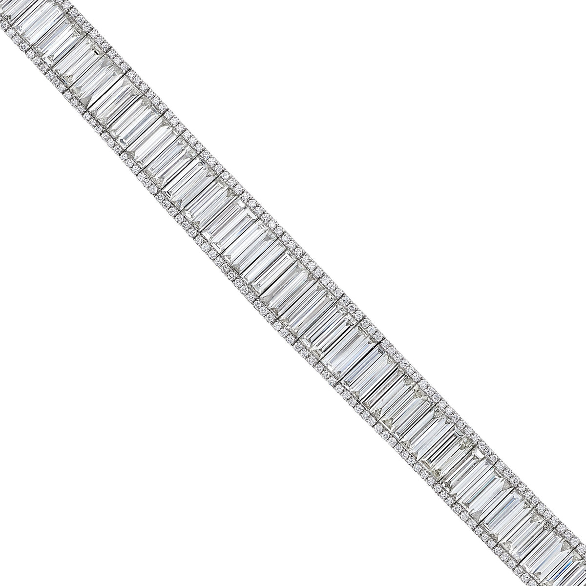 Isla 35.42 Carat Diamond Bracelet in 14K White Gold Leviev Bracelets 18k White Gold, Bracelet, Bracelets, Diamond Bracelet, Everyday Bracelet, Isla, Isla Bracelet, Leviev, Leviev Bracelet, White Gold, White Gold & Diamond, White Gold & Diamond Bracelet, White Gold Bracelet Leviev 