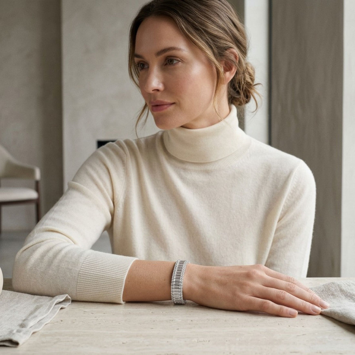 Isla 35.42 Carat Diamond Bracelet in 14K White Gold Leviev Bracelets 18k White Gold, Bracelet, Bracelets, Diamond Bracelet, Everyday Bracelet, Isla, Isla Bracelet, Leviev, Leviev Bracelet, White Gold, White Gold & Diamond, White Gold & Diamond Bracelet, White Gold Bracelet Leviev 