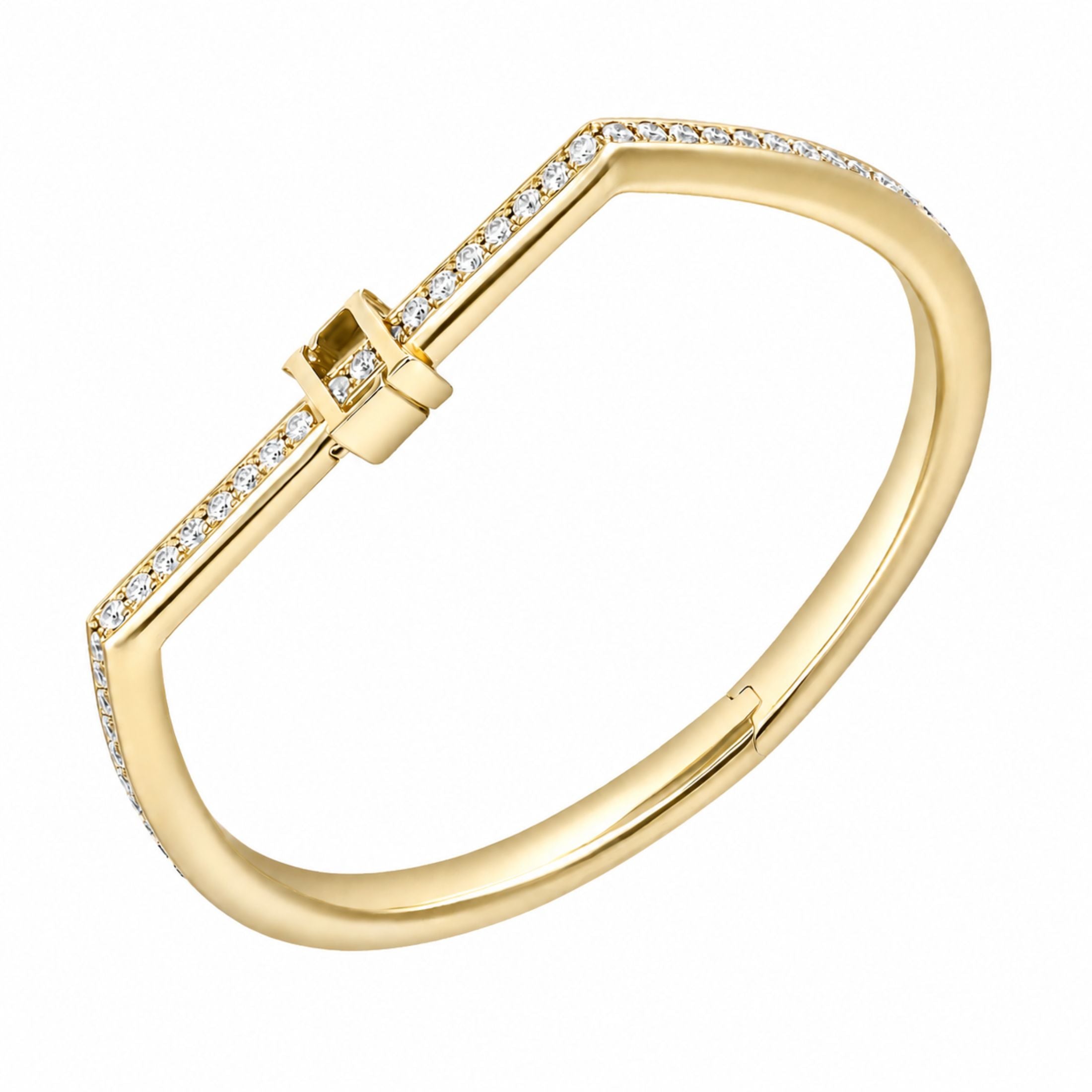 Laccio 1.52 Carat Diamond Bangle Bracelet in 18K Gold