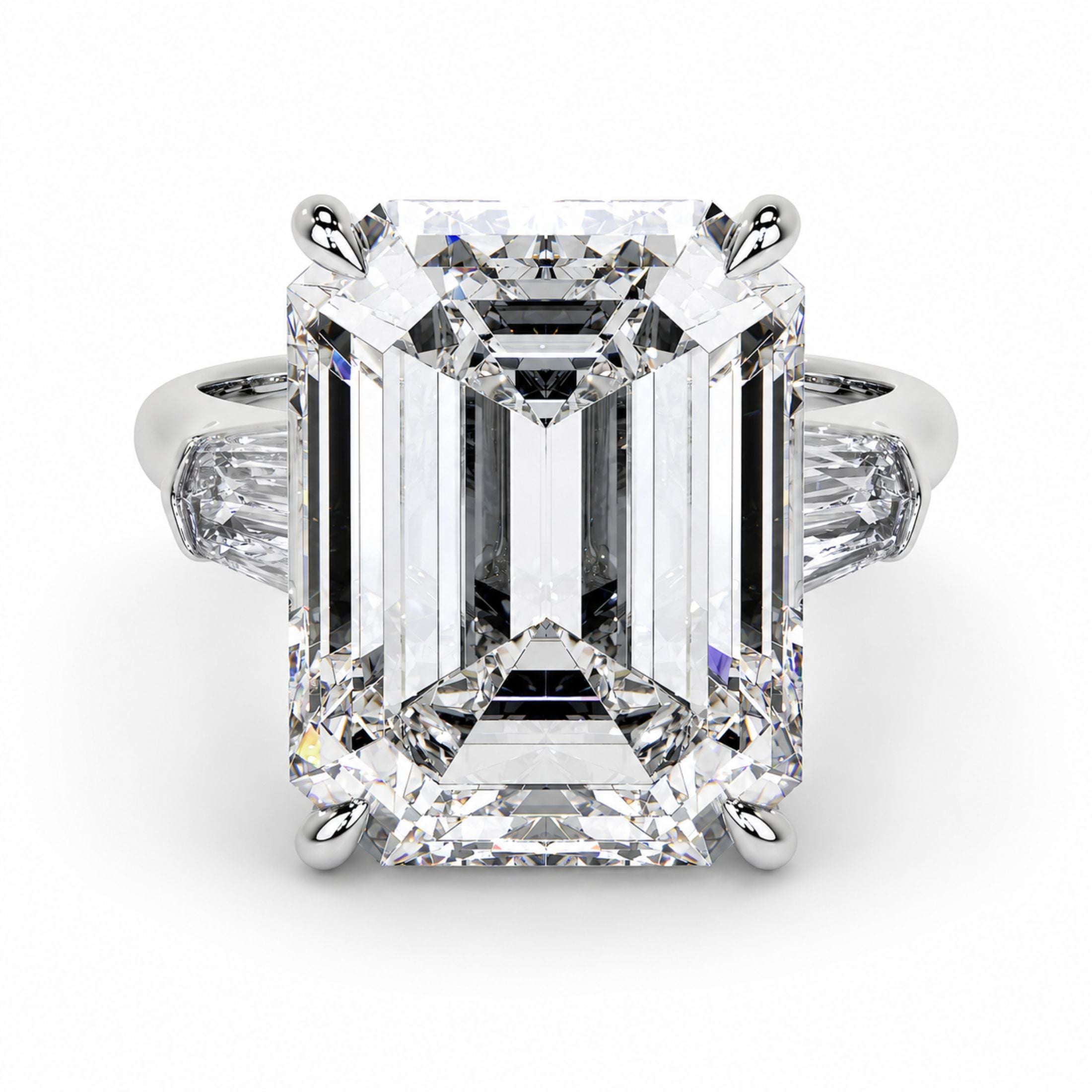 Legacy 5.83 Carat Emerald Cut Diamond Ring in Platinum