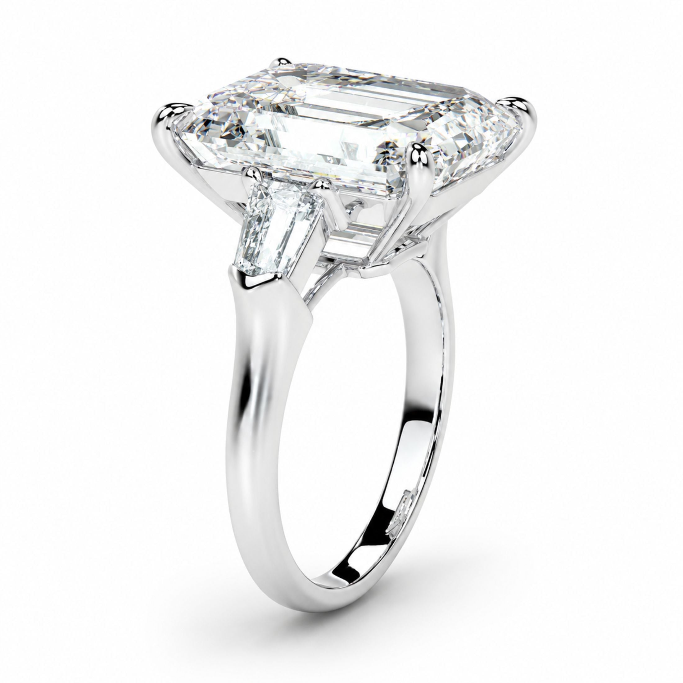 Legacy 5.83 Carat Emerald Cut Diamond Ring in Platinum