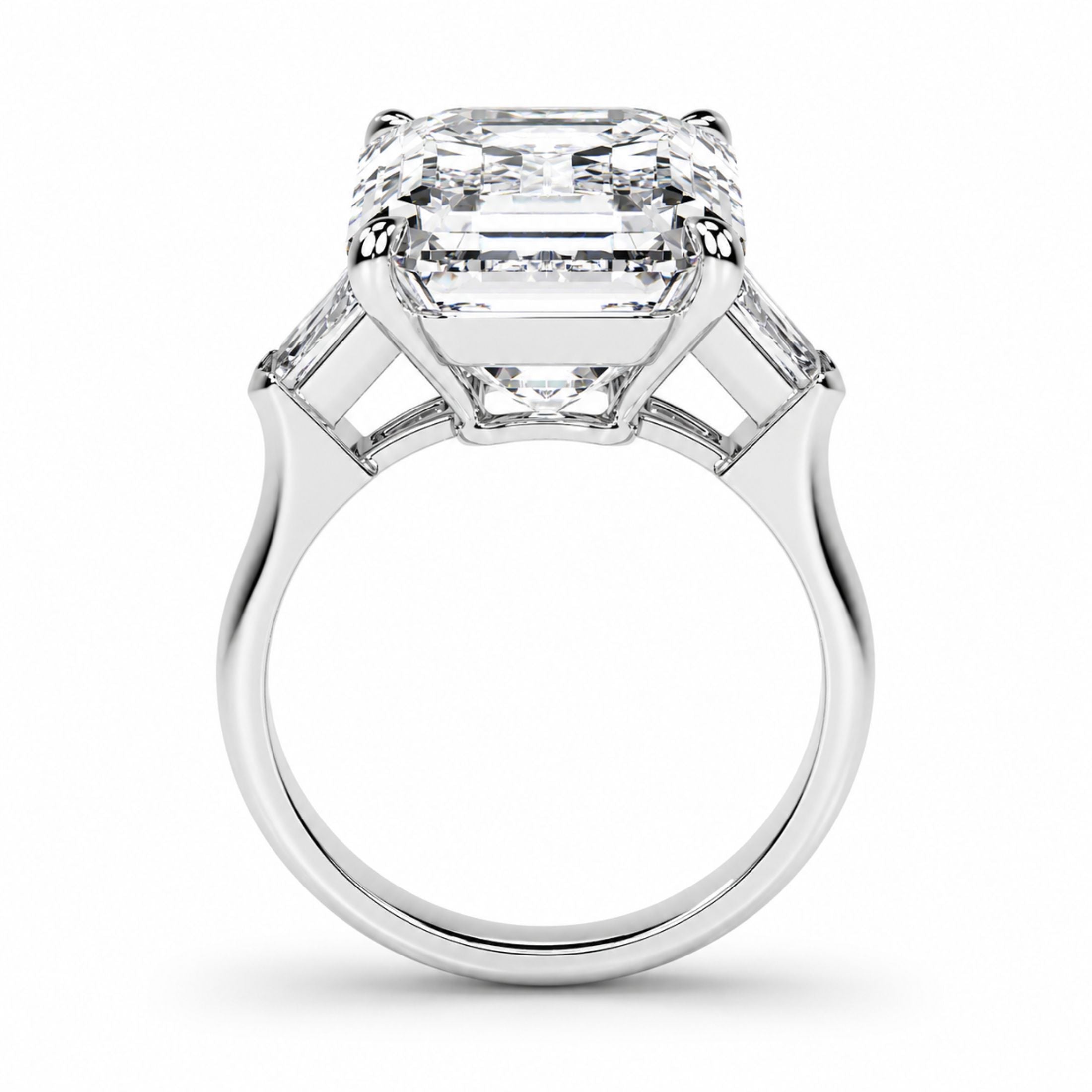 Legacy 5.83 Carat Emerald Cut Diamond Ring in Platinum