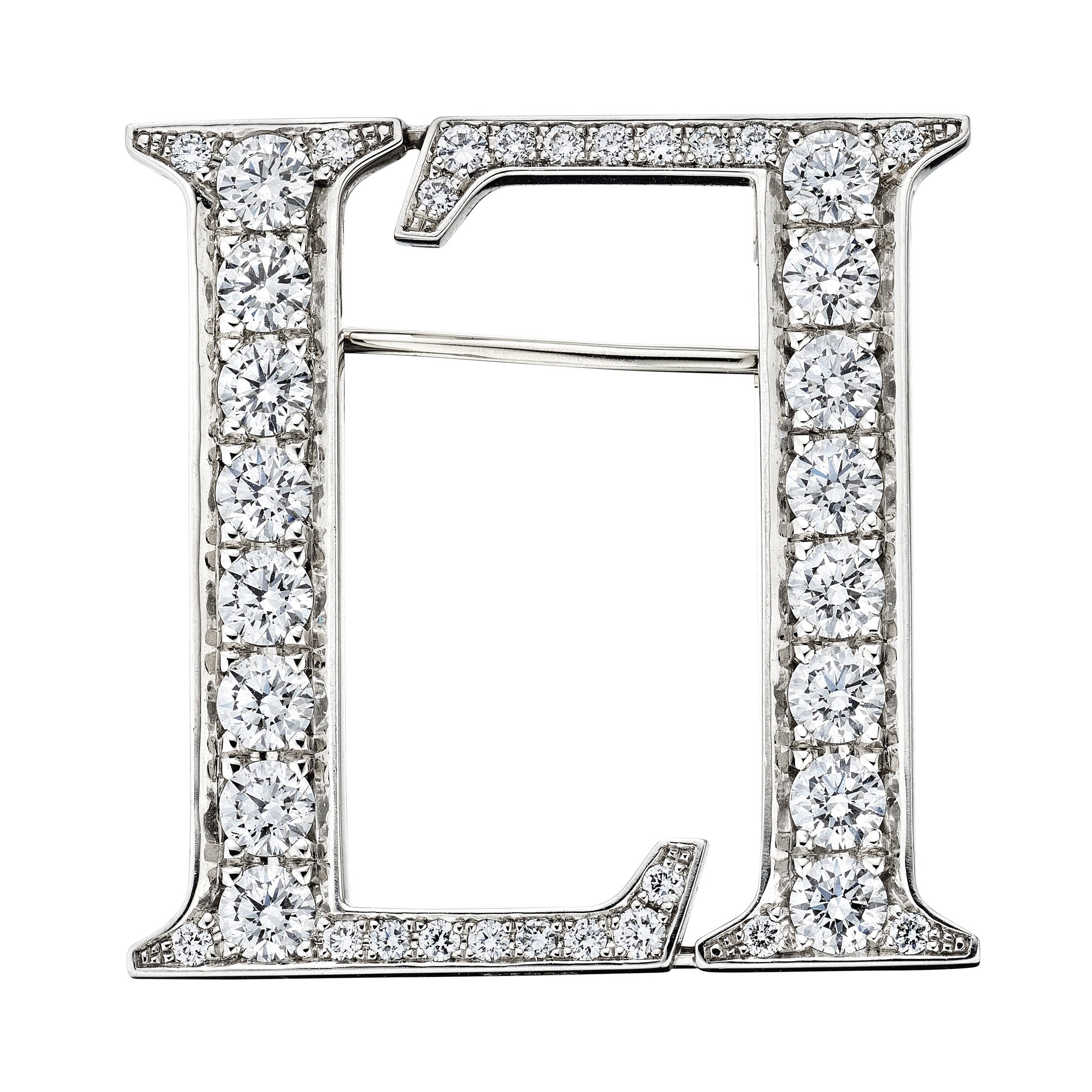 Leviev 1.68 Carat Diamond Pin in Platinum Leviev Pin Brooch, Collectible Fine Jewelry, Diamond & Platinum, Elegant Diamond Brooch, Leviev, Leviev Lapel Pin, Leviev Pin, Natural Diamond, Natural Diamonds, Platinum, Platinum Diamond Pin, Statement Accessory