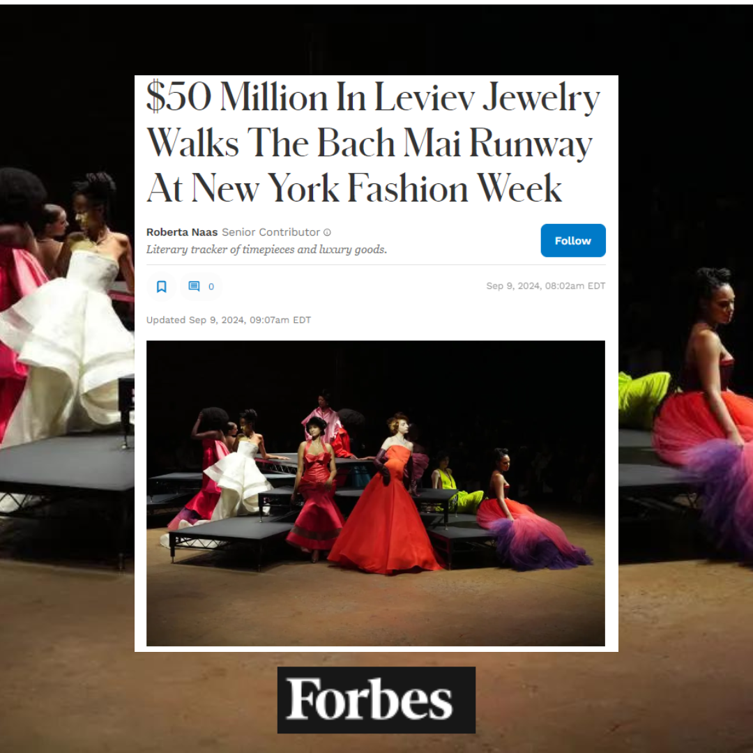 $50 Million In Leviev Jewelry Walks The Bach Mai Runway At New York Fashion Week