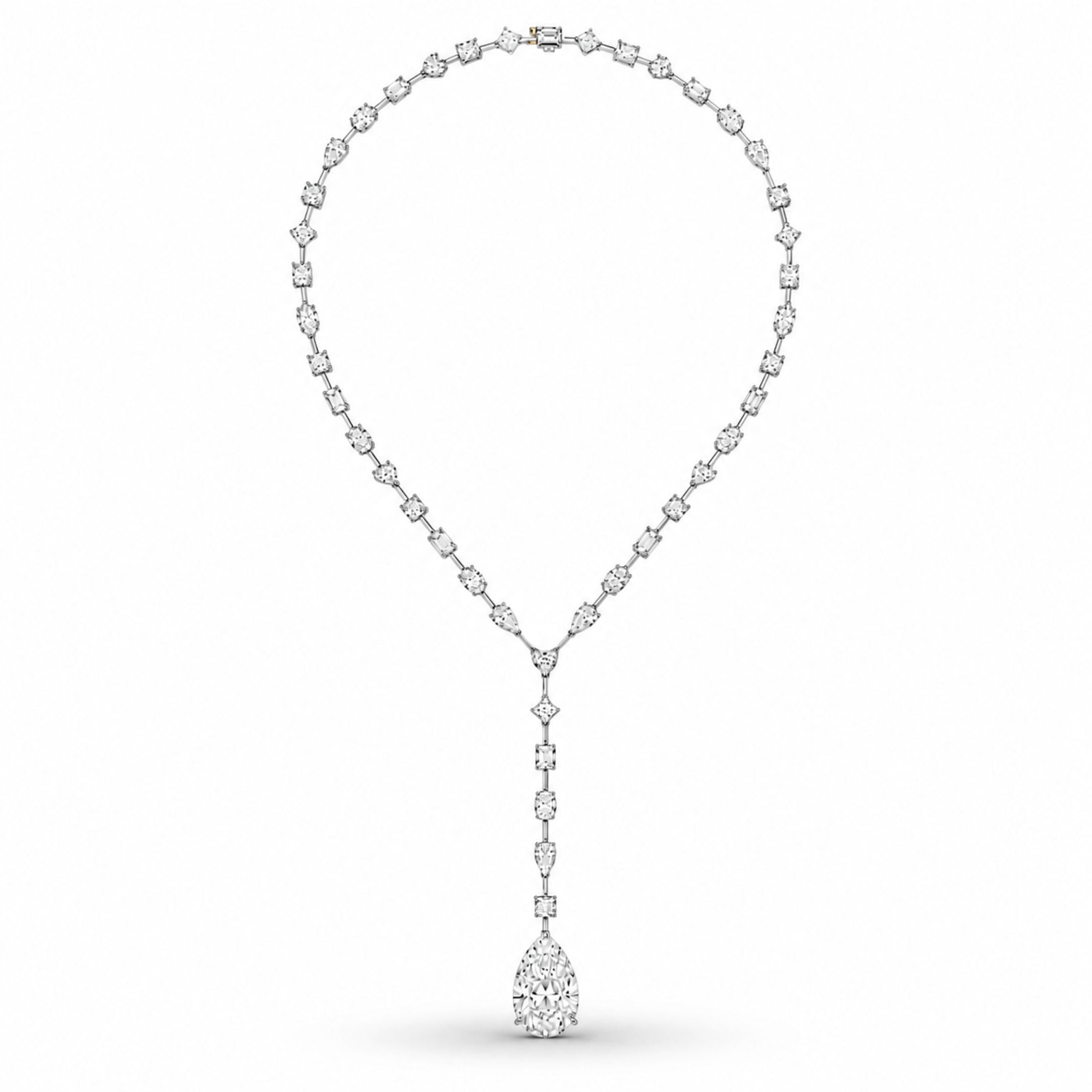 Cassian 40.0 Carat Diamond Drop Necklace in Platinum