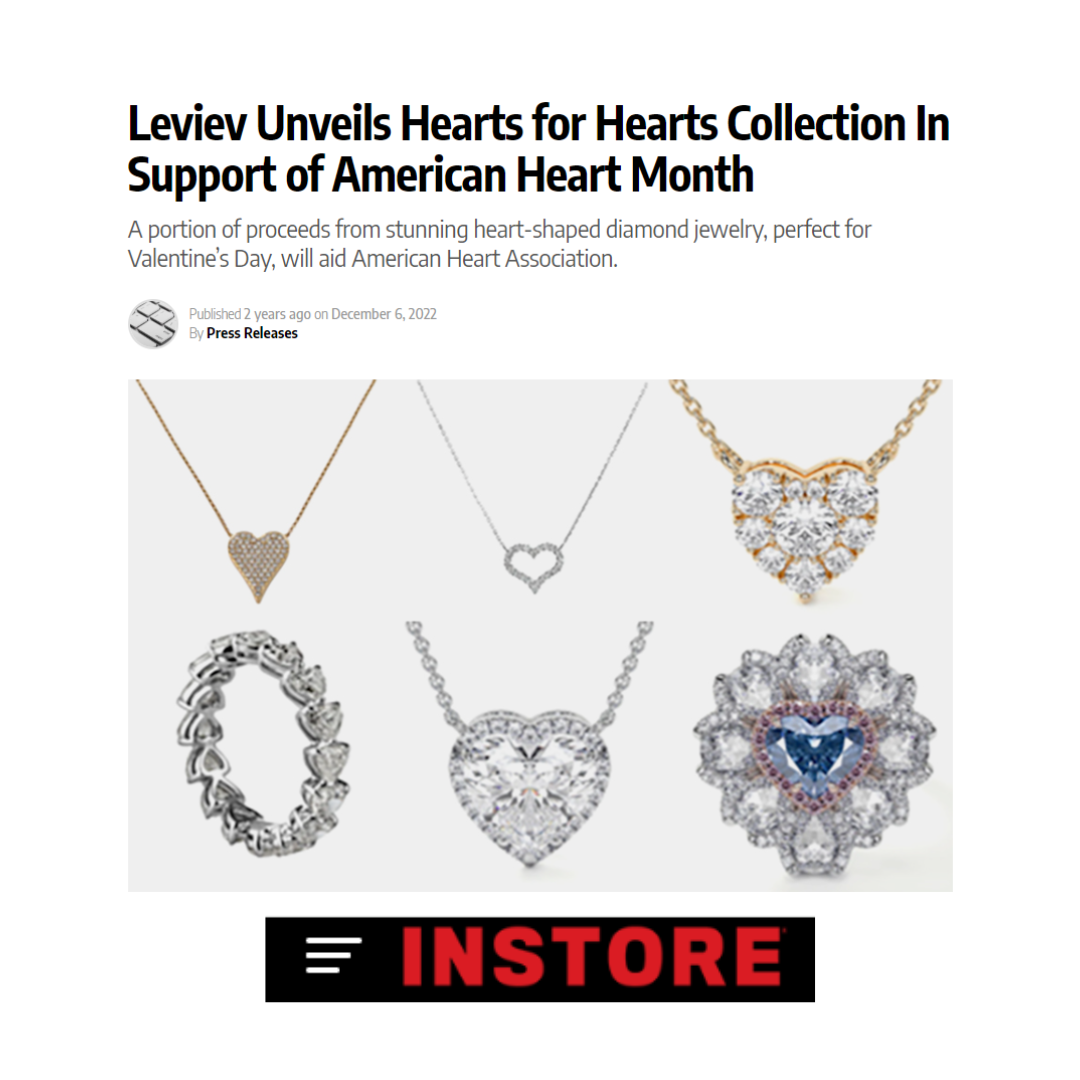 Leviev Unveils Hearts for Hearts Collection In Support of American Heart Month