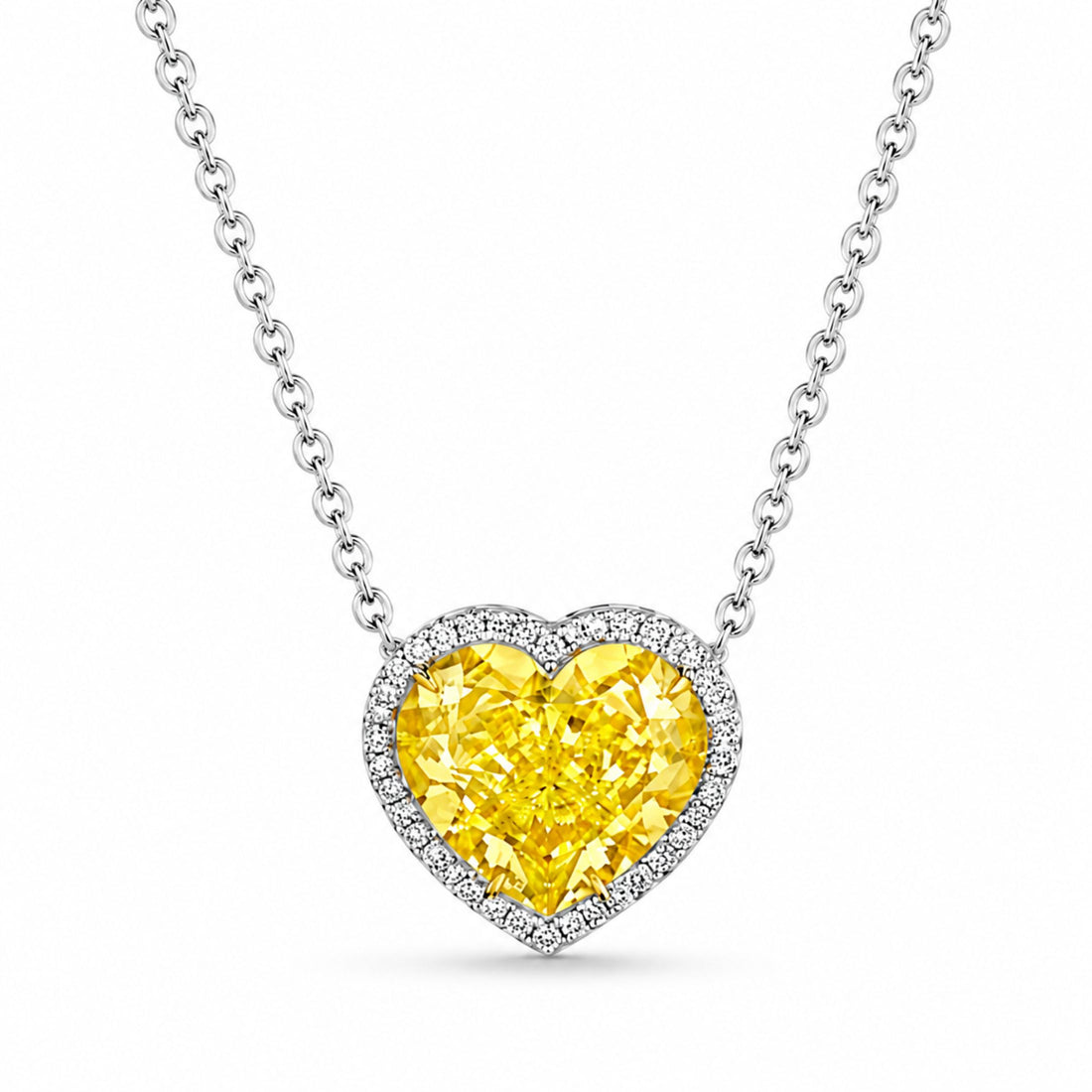 Leviev Lilin Heart 5.94 Carat Diamond Pendant Necklace in Platinum & 18K White Gold