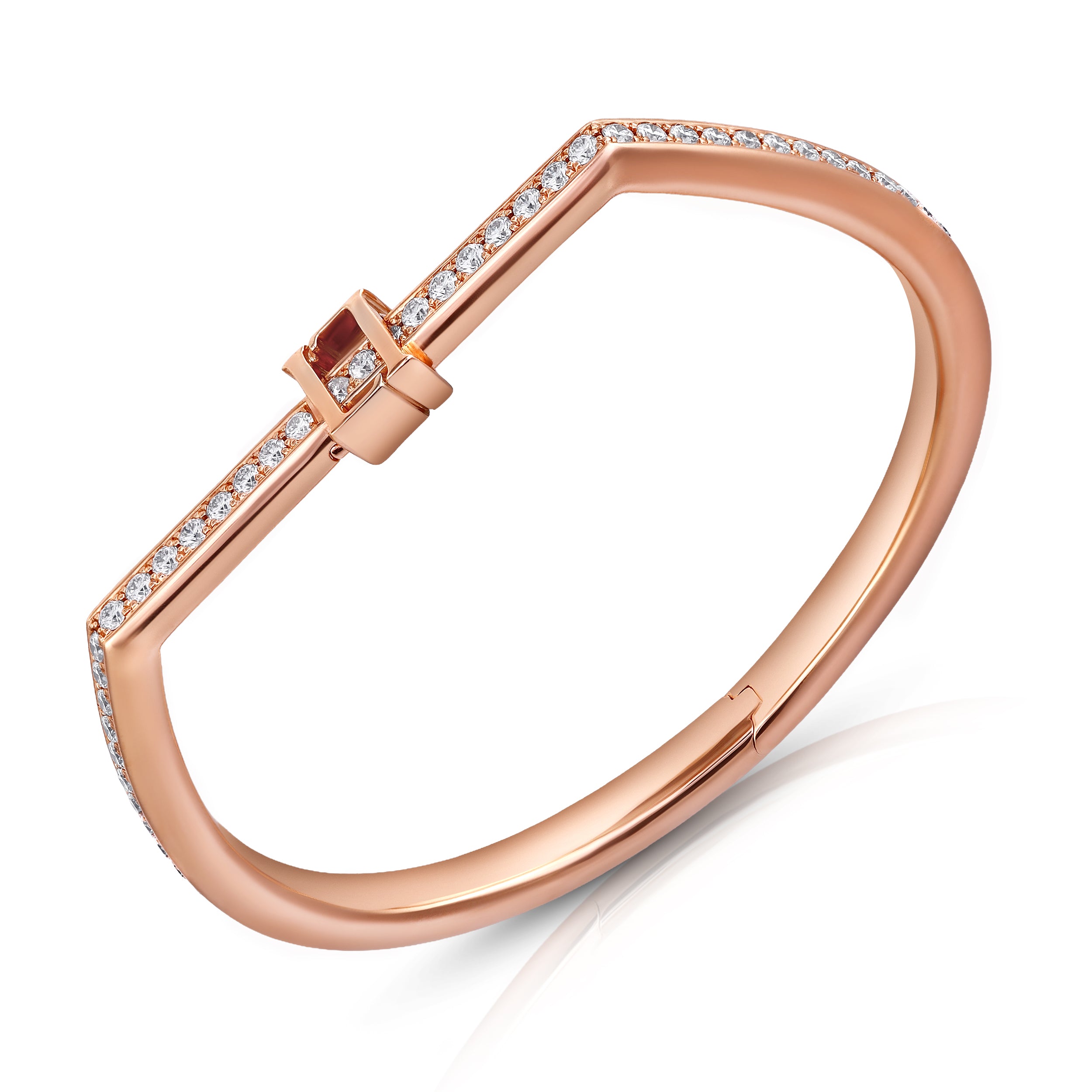 Luce Continua 1.68 Carat Diamond Bangle in 18K Gold
