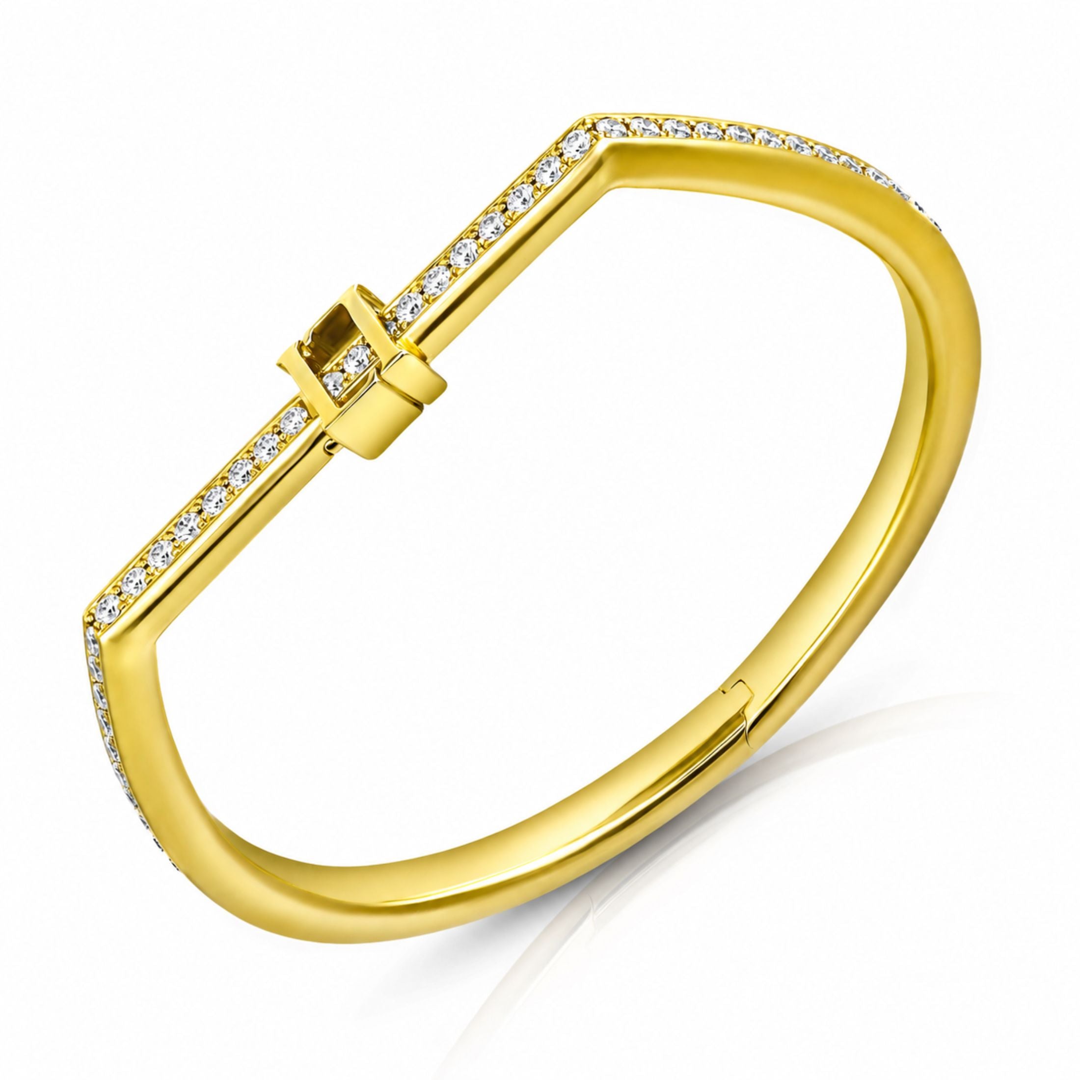 Luce Continua 1.68 Carat Diamond Bangle in 18K Gold
