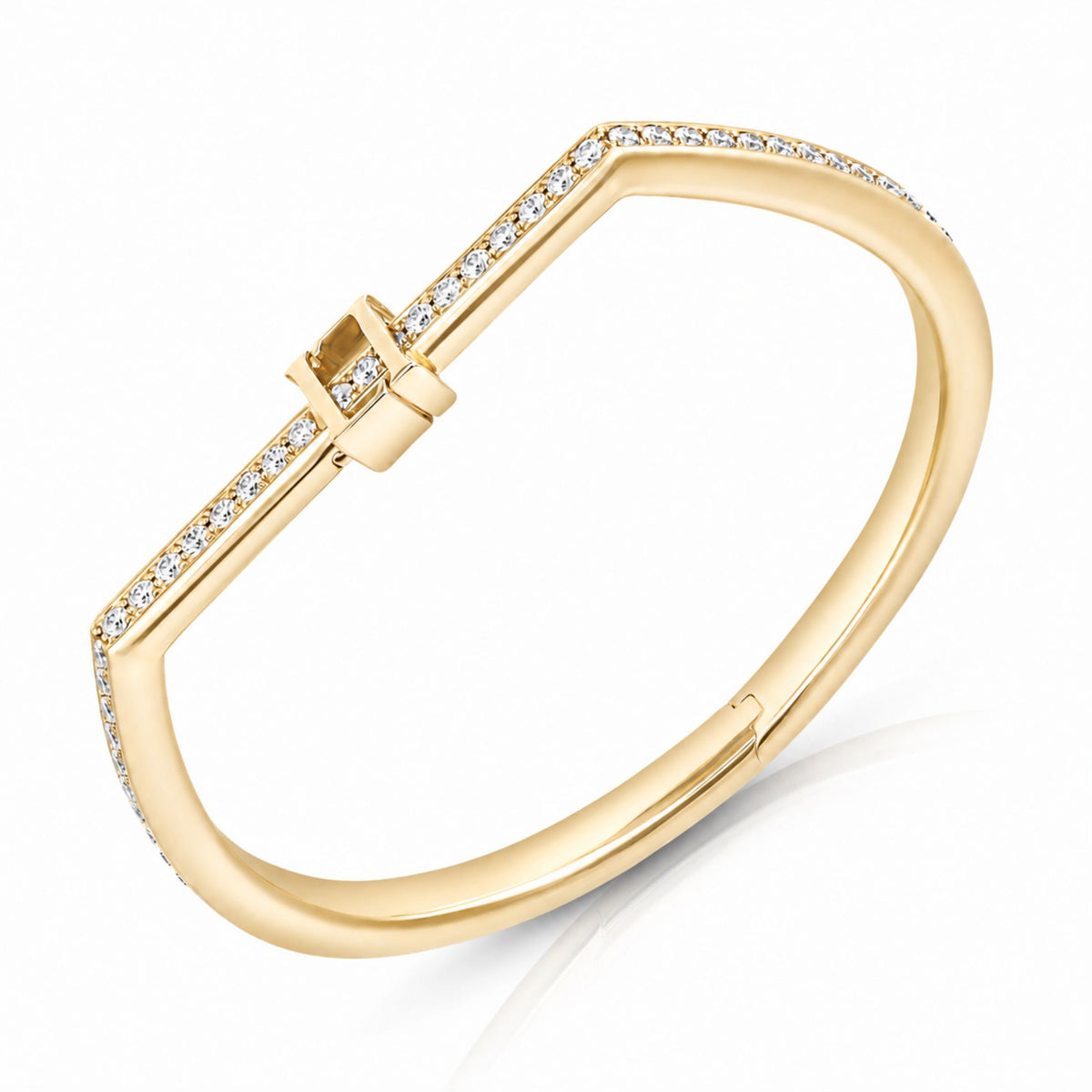 Luce Continua 1.68 Carat Diamond Bangle in 18K Gold