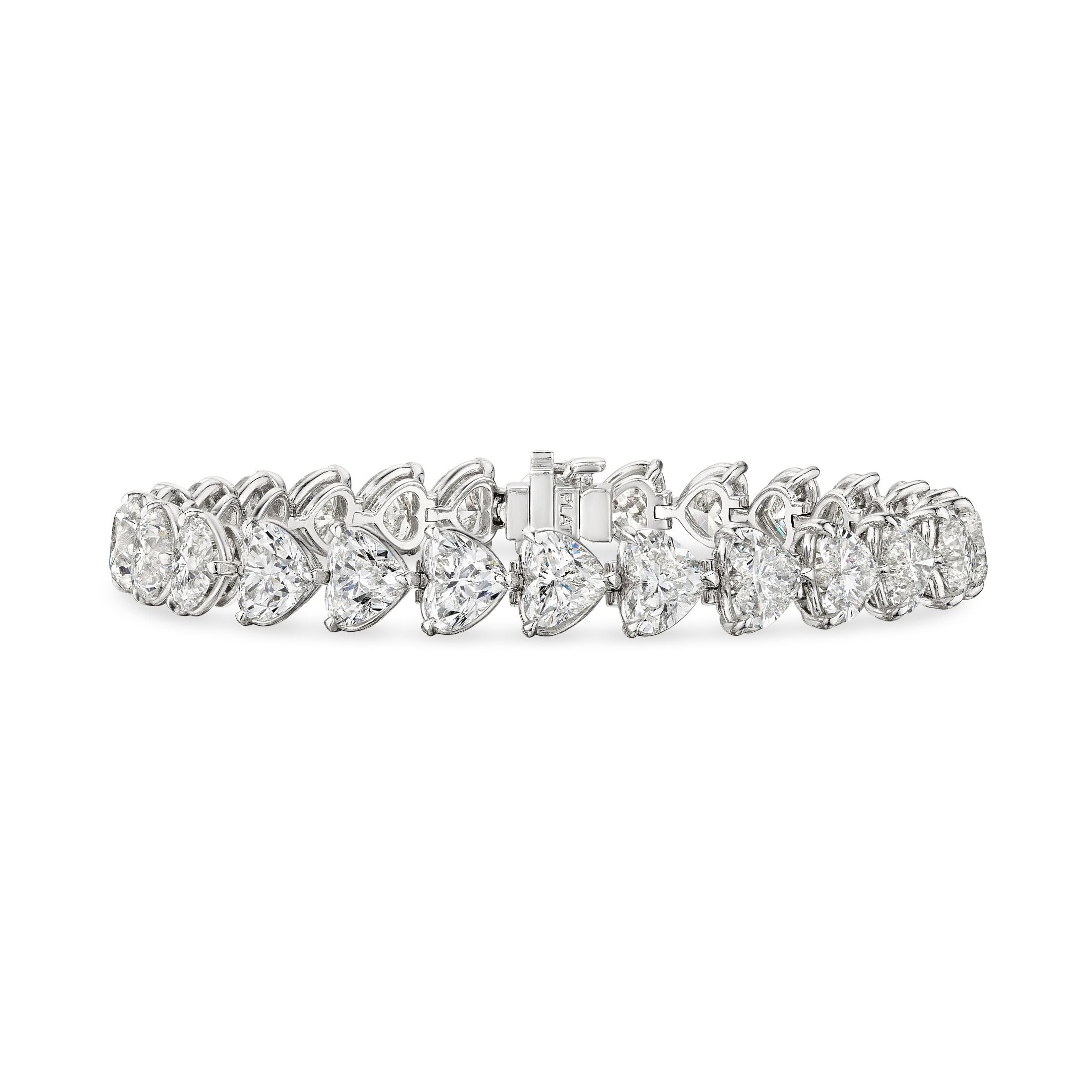 Lucent Hearts 26.48 Carat Diamond Tennis Bracelet in Platinum Leviev Bracelets Bracelets, Leviev Leviev 