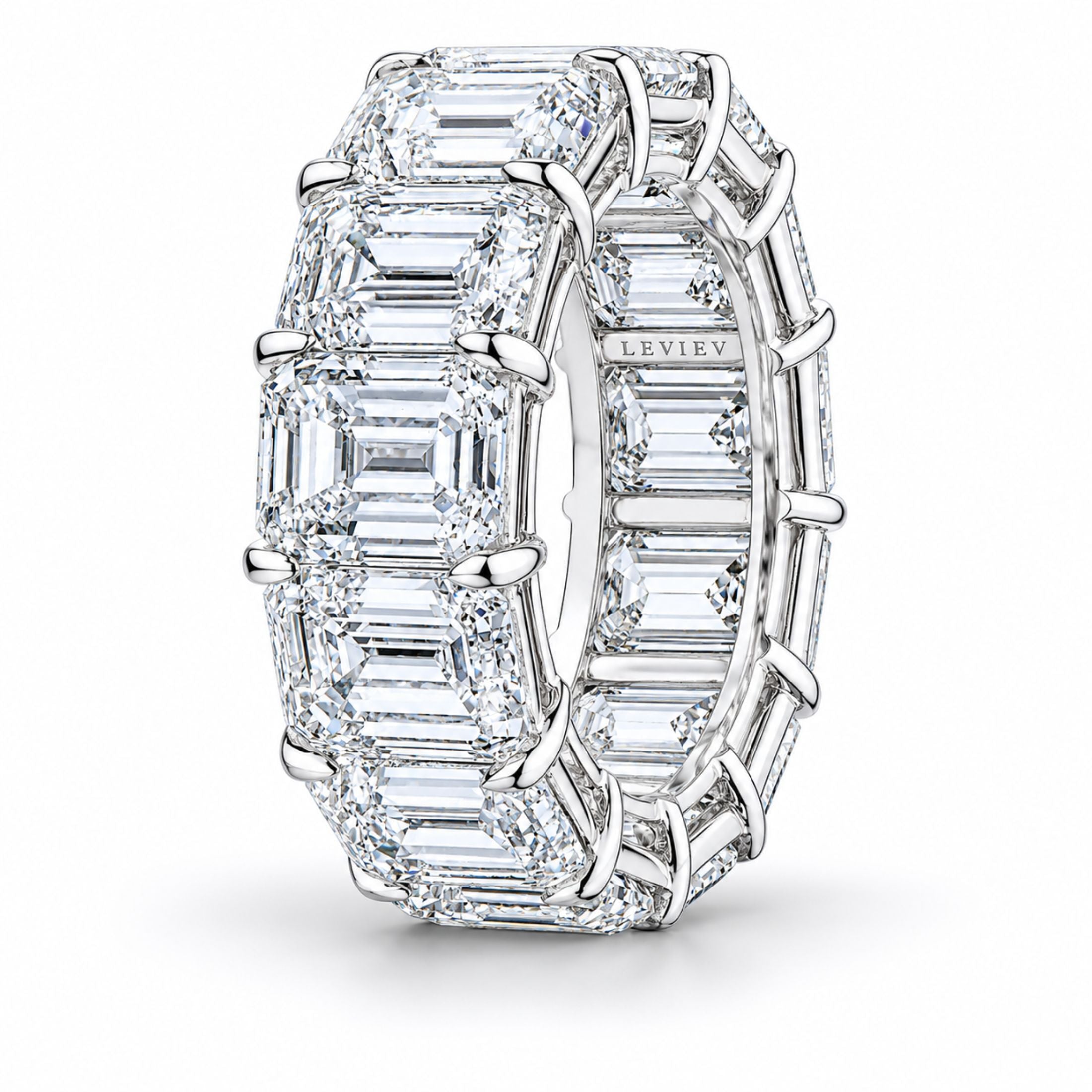 Luciel 19.69 Carat Asscher Cut Diamond Ring in Platinum