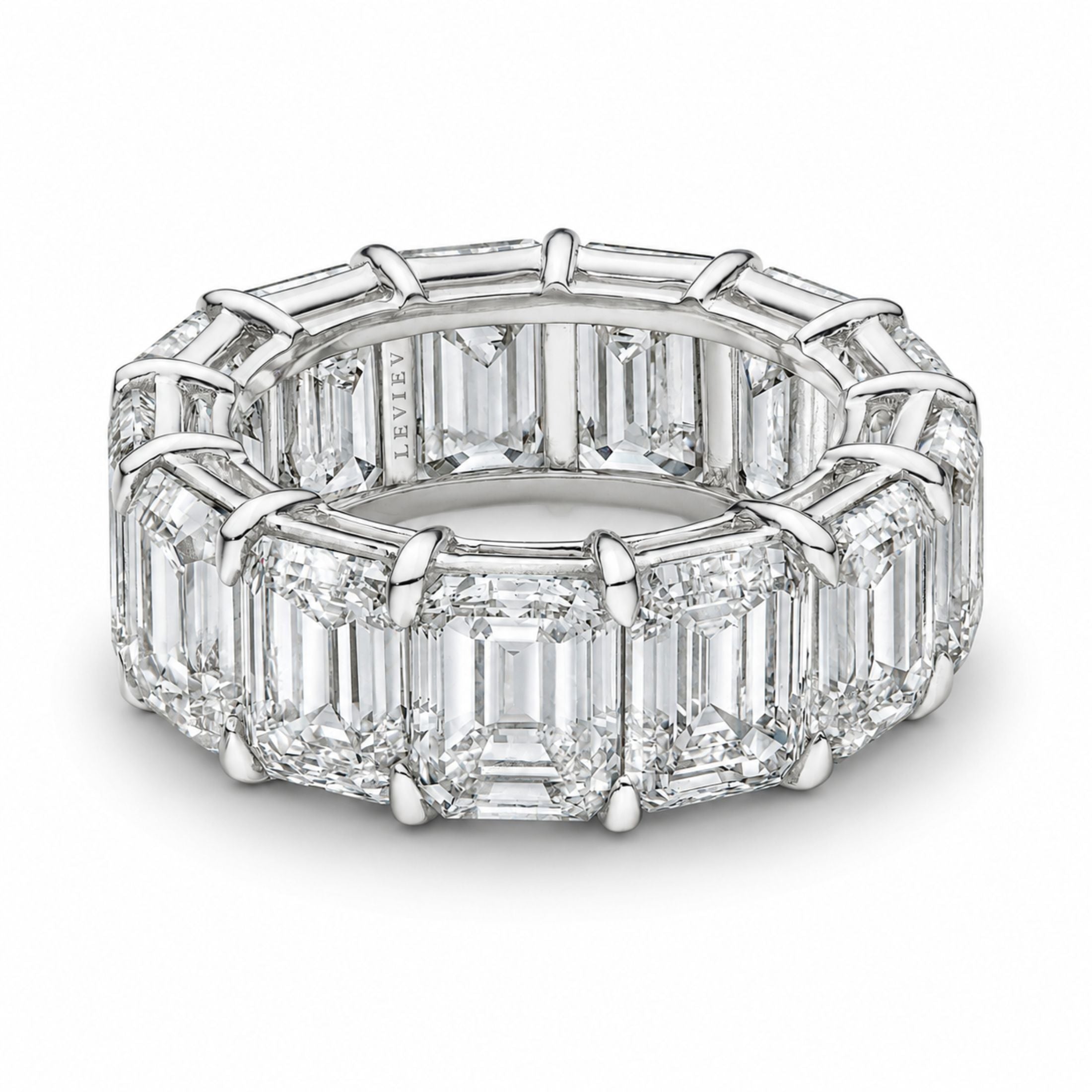 Luciel 19.69 Carat Asscher Cut Diamond Ring in Platinum