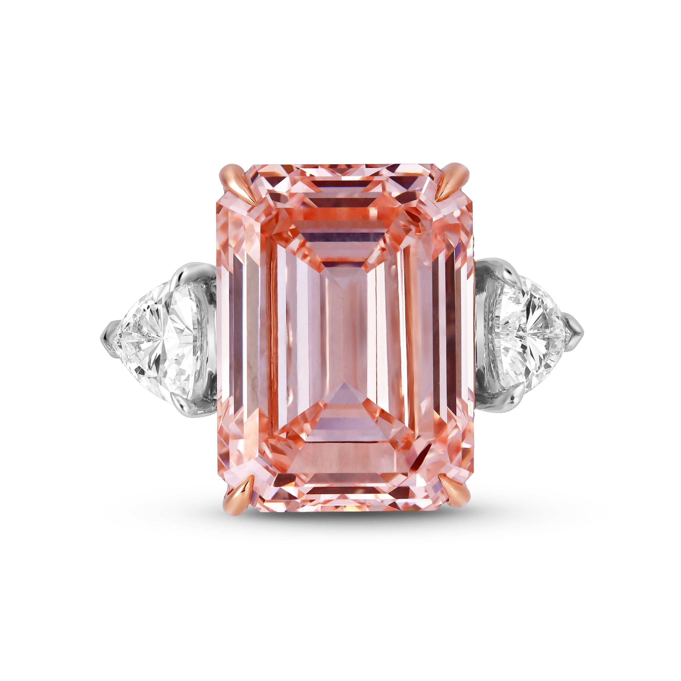 Lugano 22.36 Carat Emerald Cut Diamond Ring in 18K White Gold