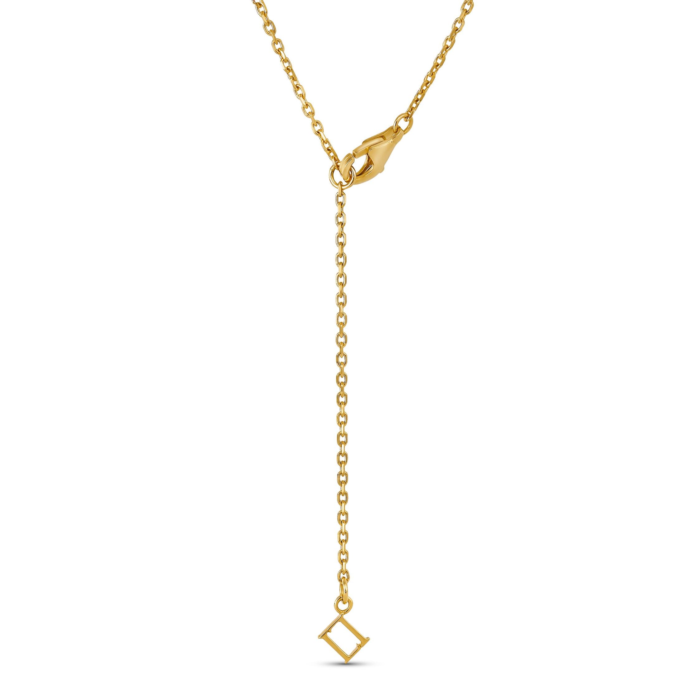 Magen Azure 1.45 Carat Turquoise & Diamond Star of David Pendant Necklace in 18K Gold