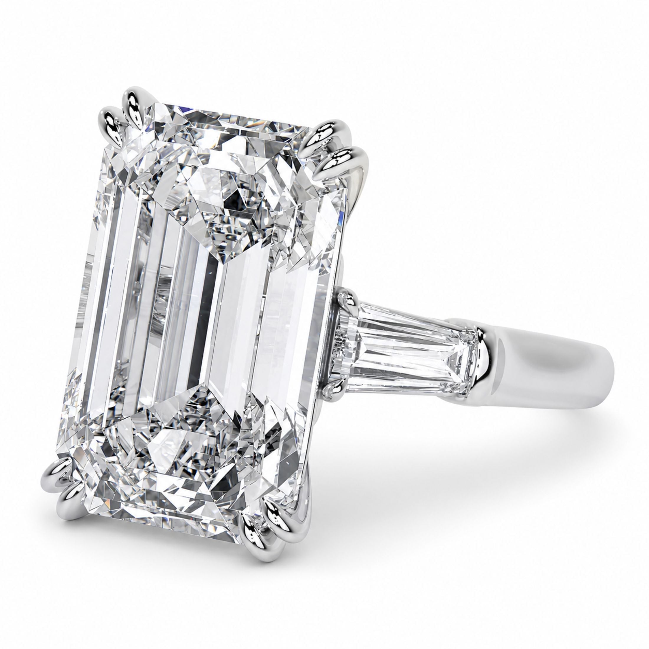 Monarch 8.70 Carat Diamond Ring in 18K White Gold