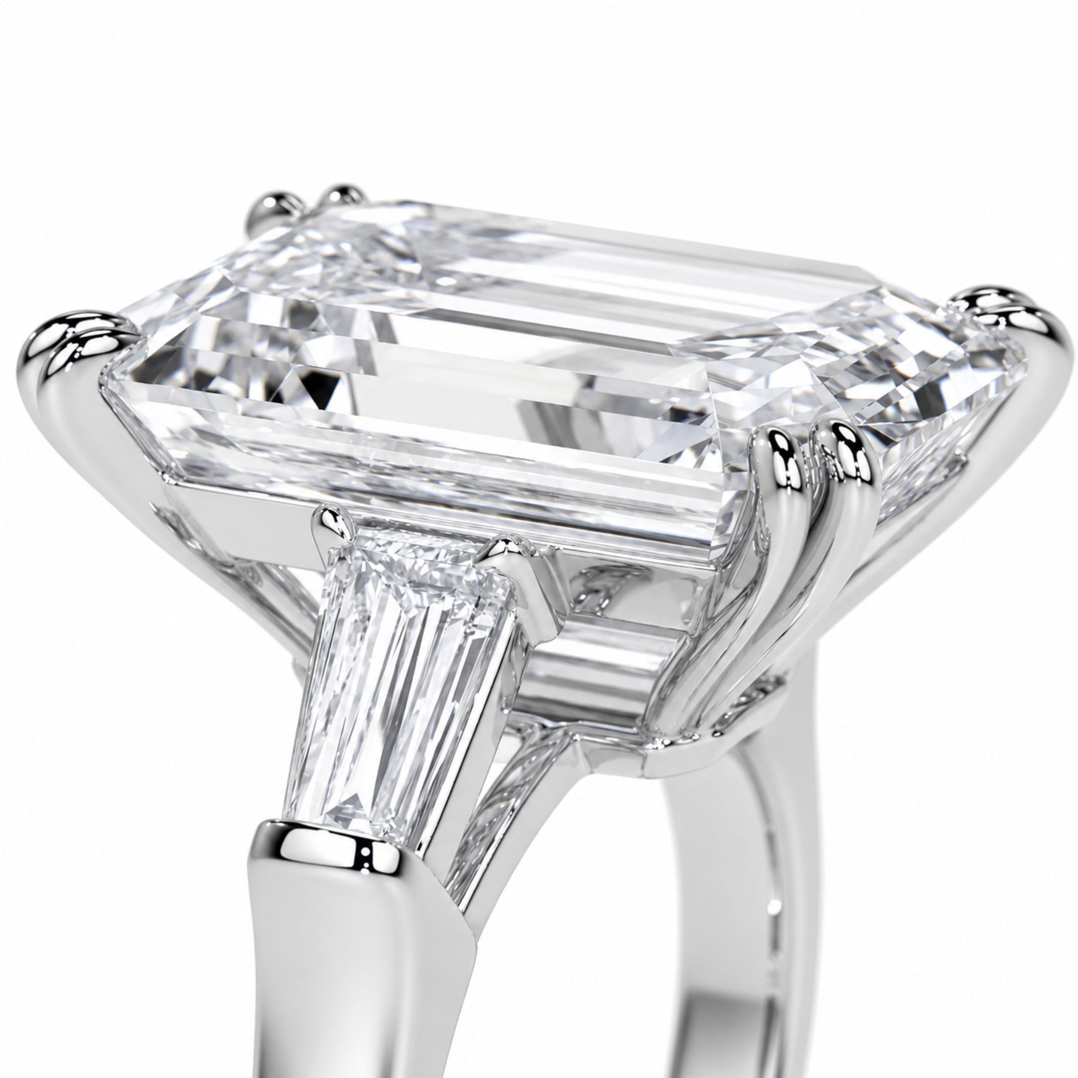 Monarch 8.70 Carat Diamond Ring in 18K White Gold