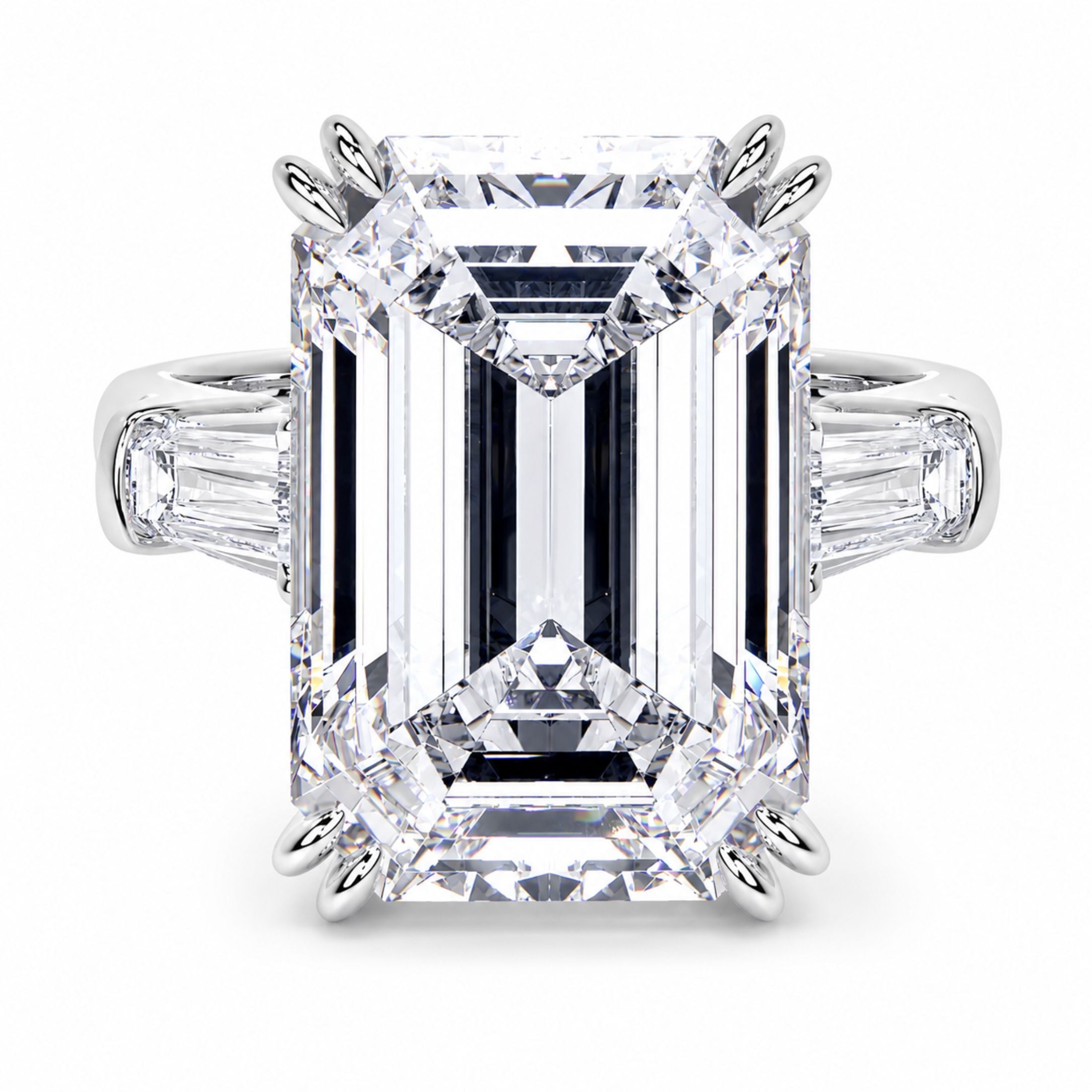 Monarch 8.70 Carat Diamond Ring in 18K White Gold