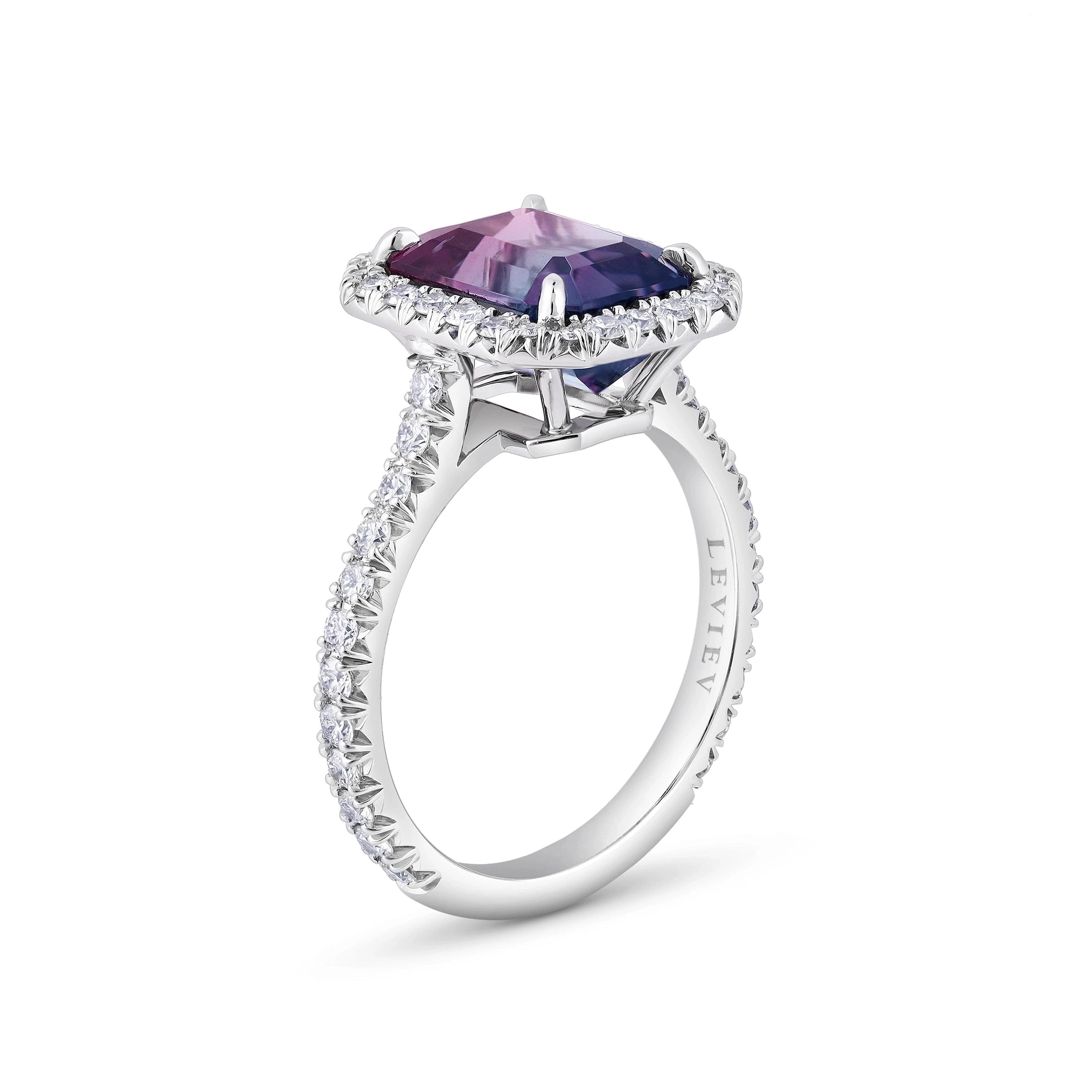 Multicolor Tourmaline 3.13 Carat Emerald Cut Halo Ring in 18K White Gold Leviev Rings 18k White Gold, 18k White Gold Ring, Diamond Halo Ring, Diamond Ring, Diamond Statement Ring, Emerald Cut, Emerald Cut Tourmaline, Emerald Cut Tourmaline Ring, GIA Certified Diamond Ring, Halo Ring, High Jewelry, Leviev, Leviev Ring, Luxury Diamond Ring, Luxury Ring, Natural Diamond, Natural Diamond Ring, Natural Diamonds, Rings, Tourmaline & Diamonds, Tourmaline Ring, White Gold, White Gold & Diamond, White Go