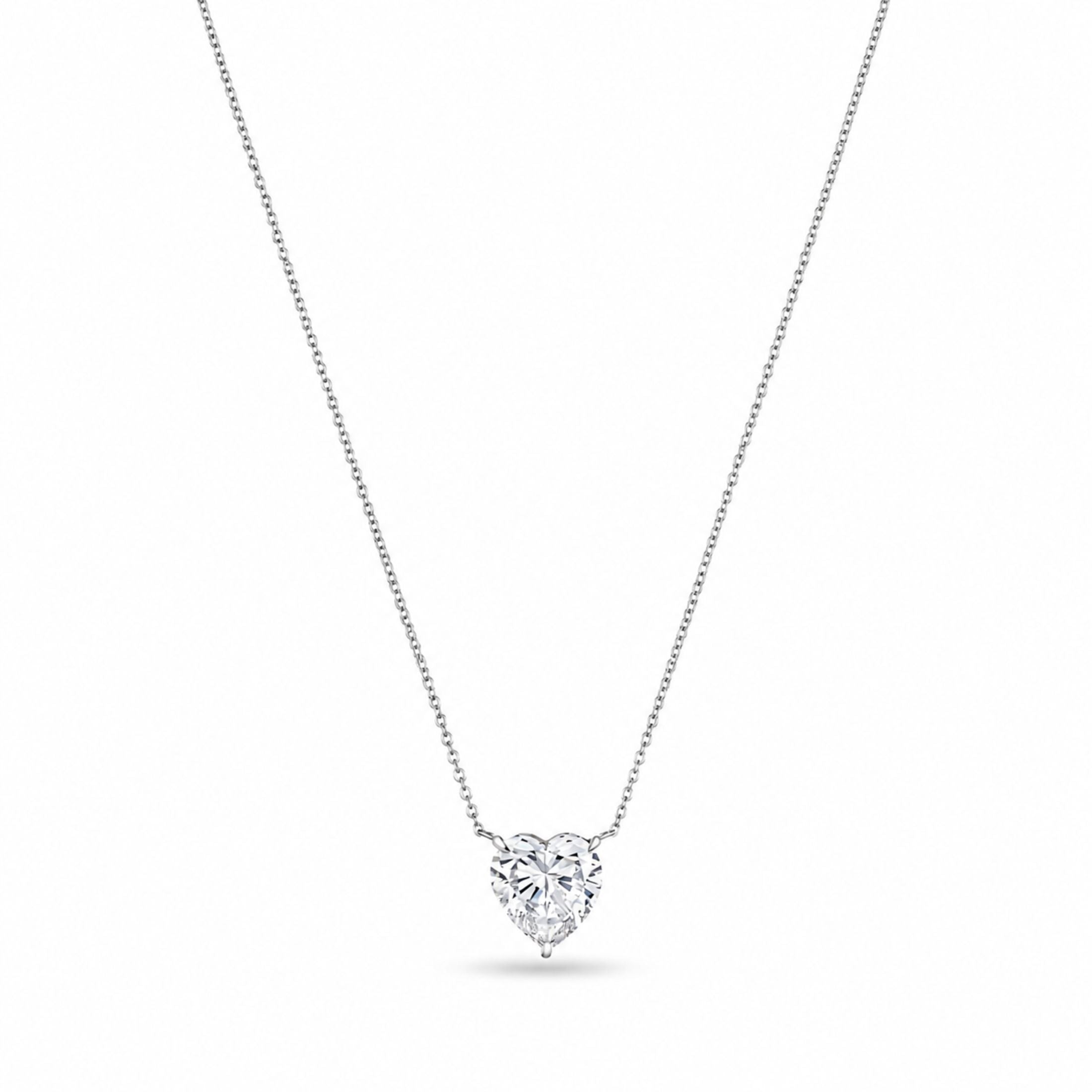 Heirloom Heart 5.01 Carat Heart-Cut Diamond Pendant Necklace in Platinum