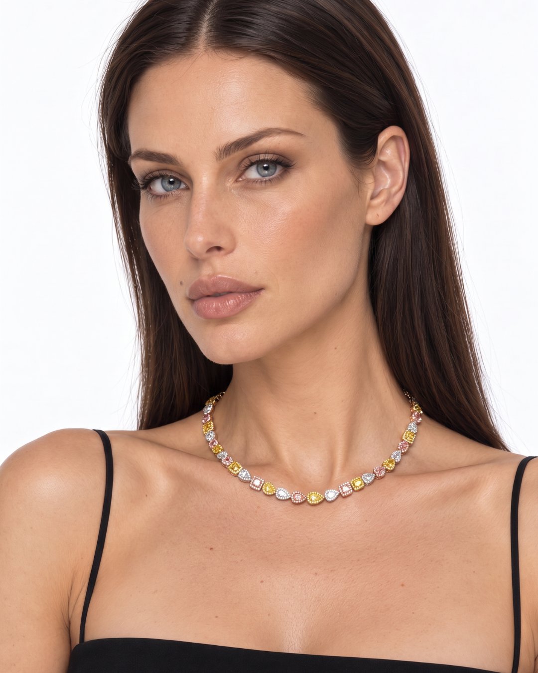 Leviev Claro 14.74 Carat Diamond Necklace Edition 2 in 18K White Gold, additional view 2