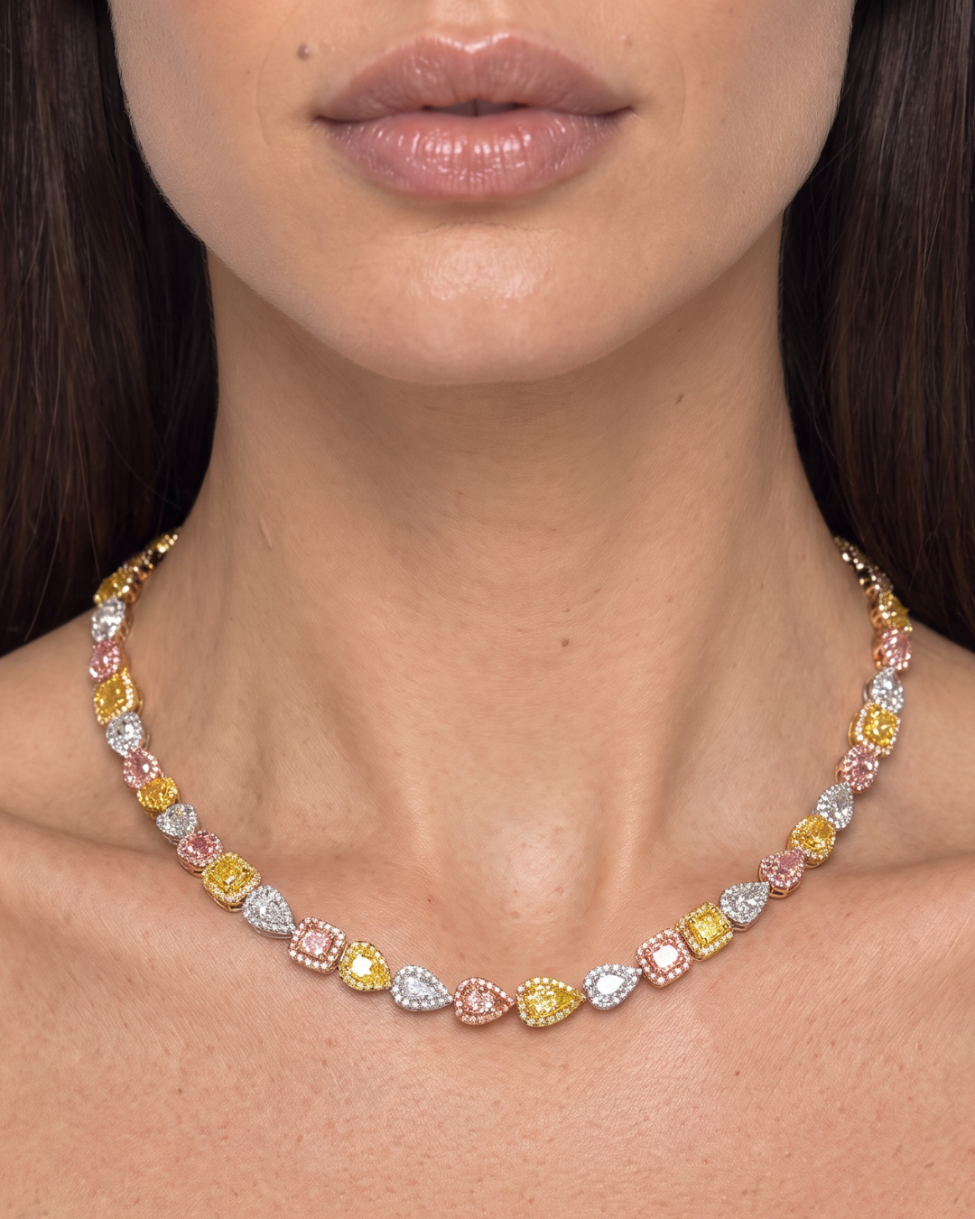 Leviev Claro 14.74 Carat Diamond Necklace Edition 2 in 18K White Gold, additional view 5