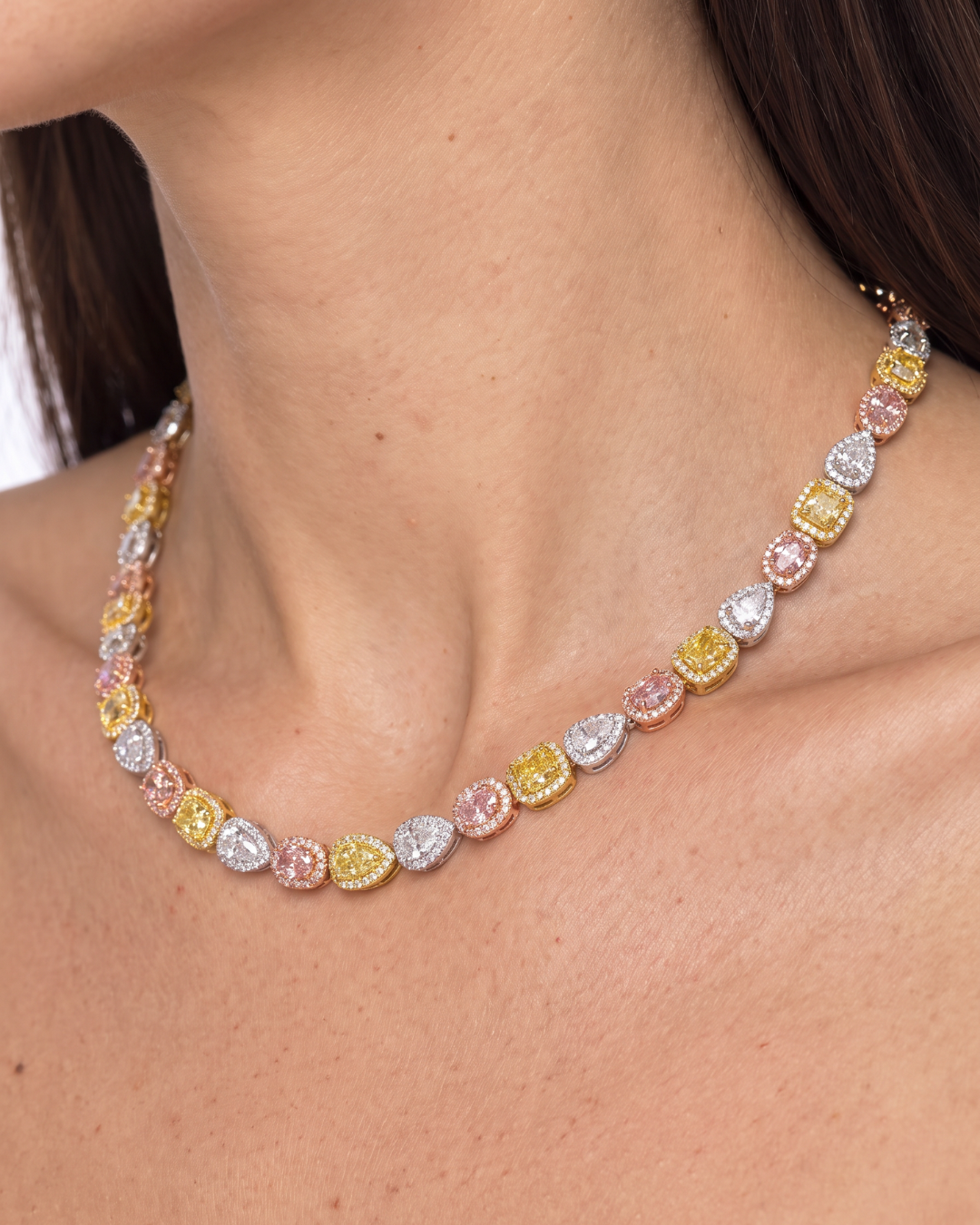 Leviev Claro 14.74 Carat Diamond Necklace Edition 2 in 18K White Gold, additional view 4
