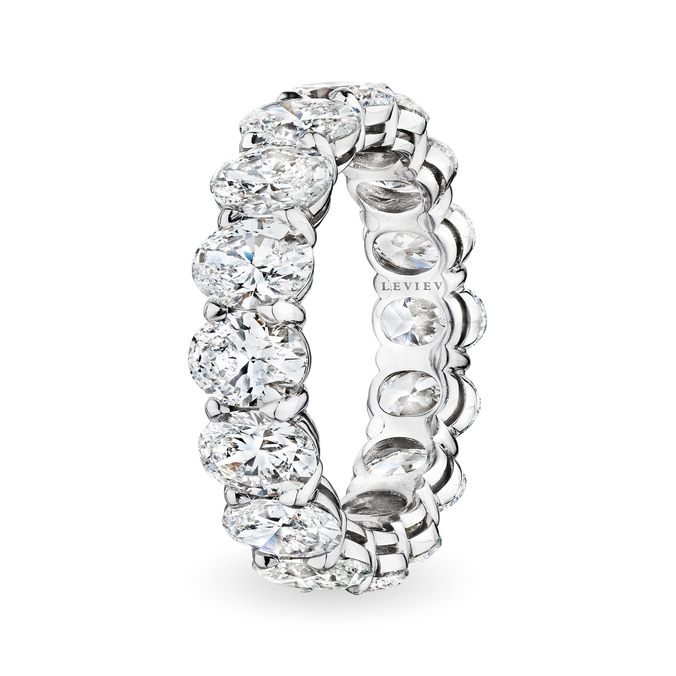 Oval Cut Diamond Eternity Band, 6 CT Leviev Rings Rings Leviev 