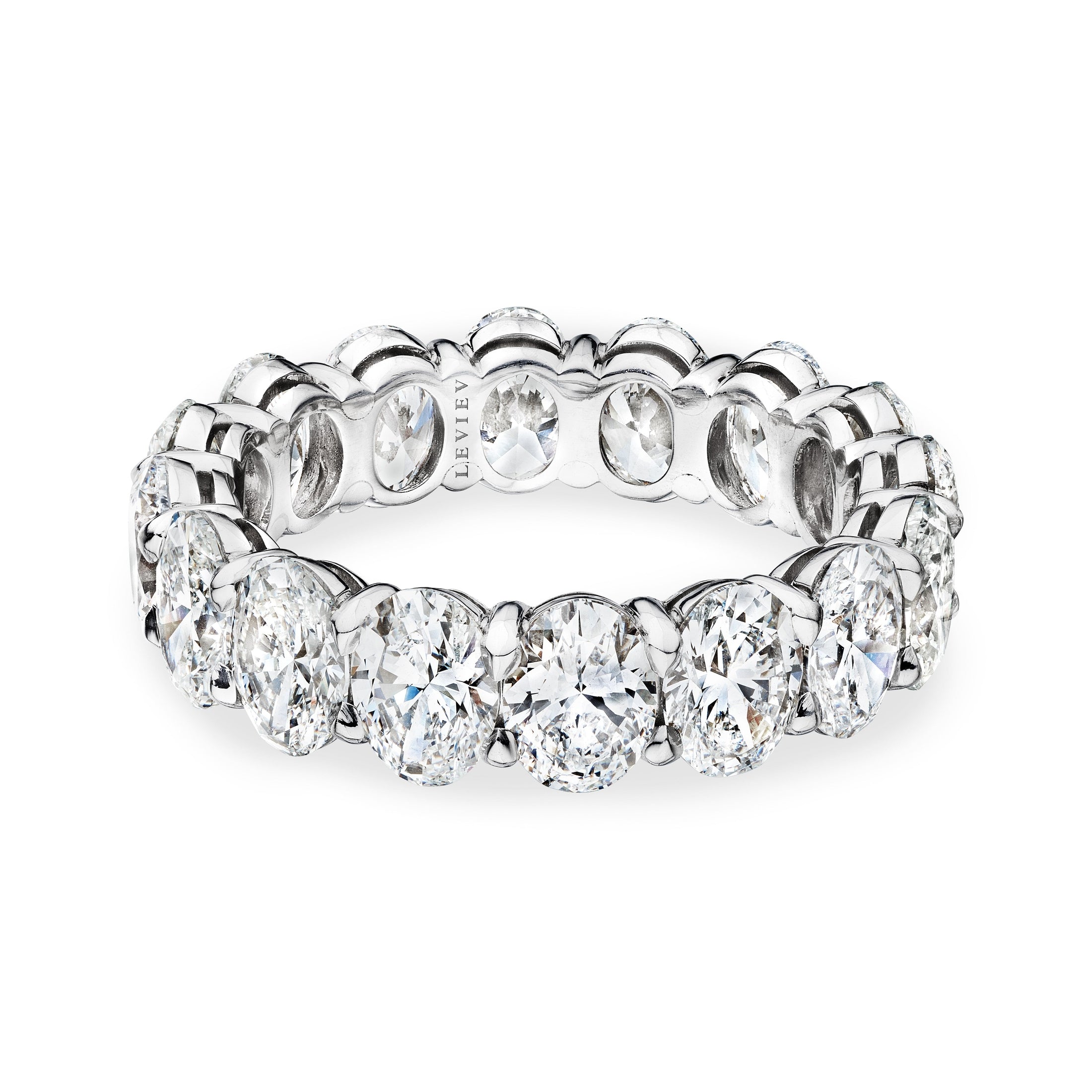 Oval Cut Diamond Eternity Band, 6 CT Leviev Rings Rings Leviev 