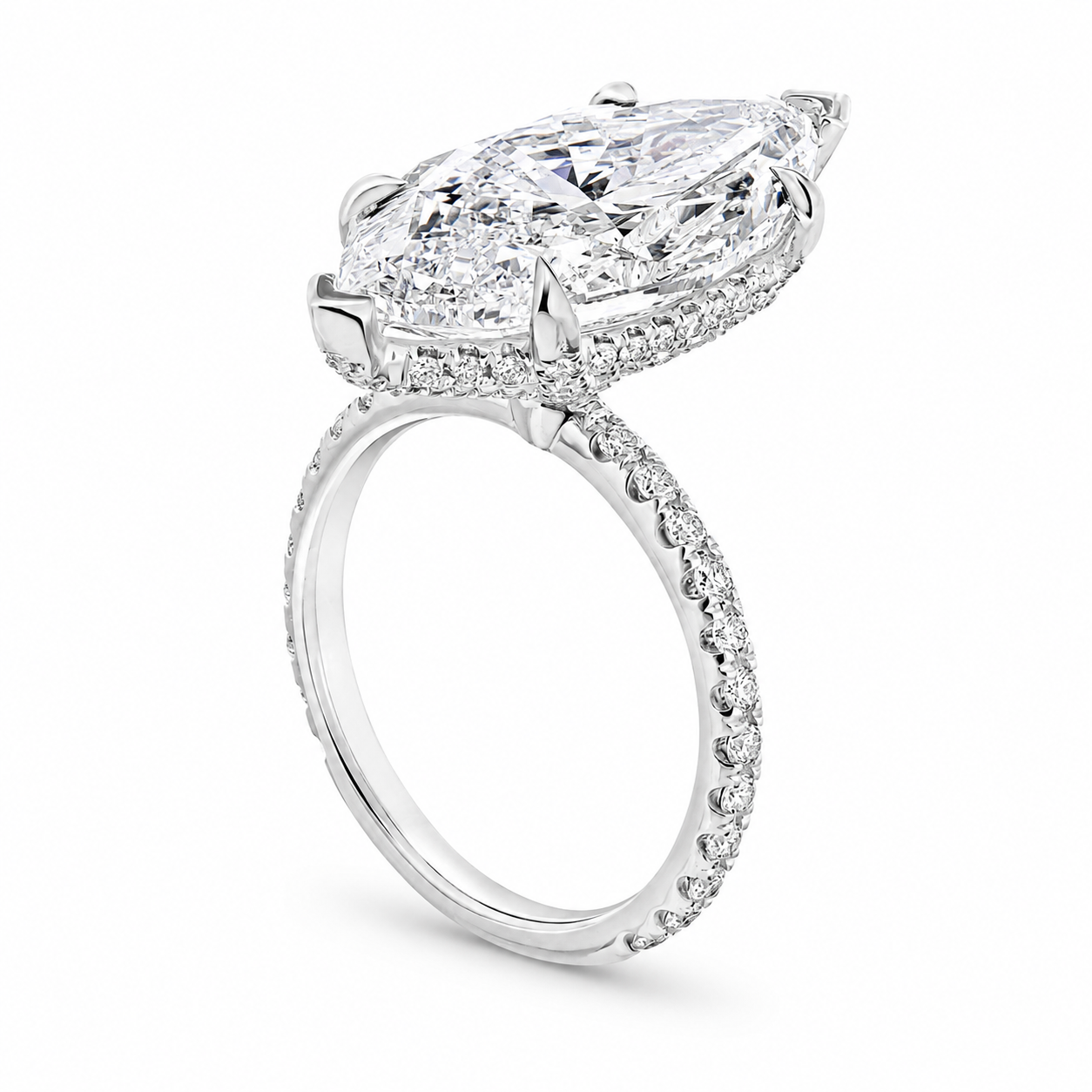 Providence 8.73 Carat Marquise Cut Diamond Solitaire Ring in Platinum