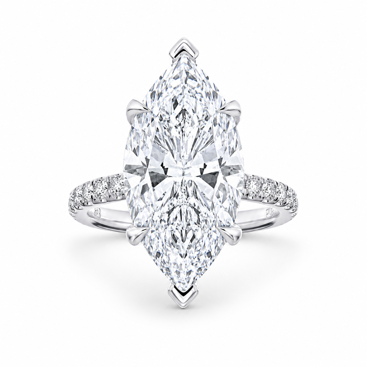 Providence 8.73 Carat Marquise Cut Diamond Solitaire Ring in Platinum