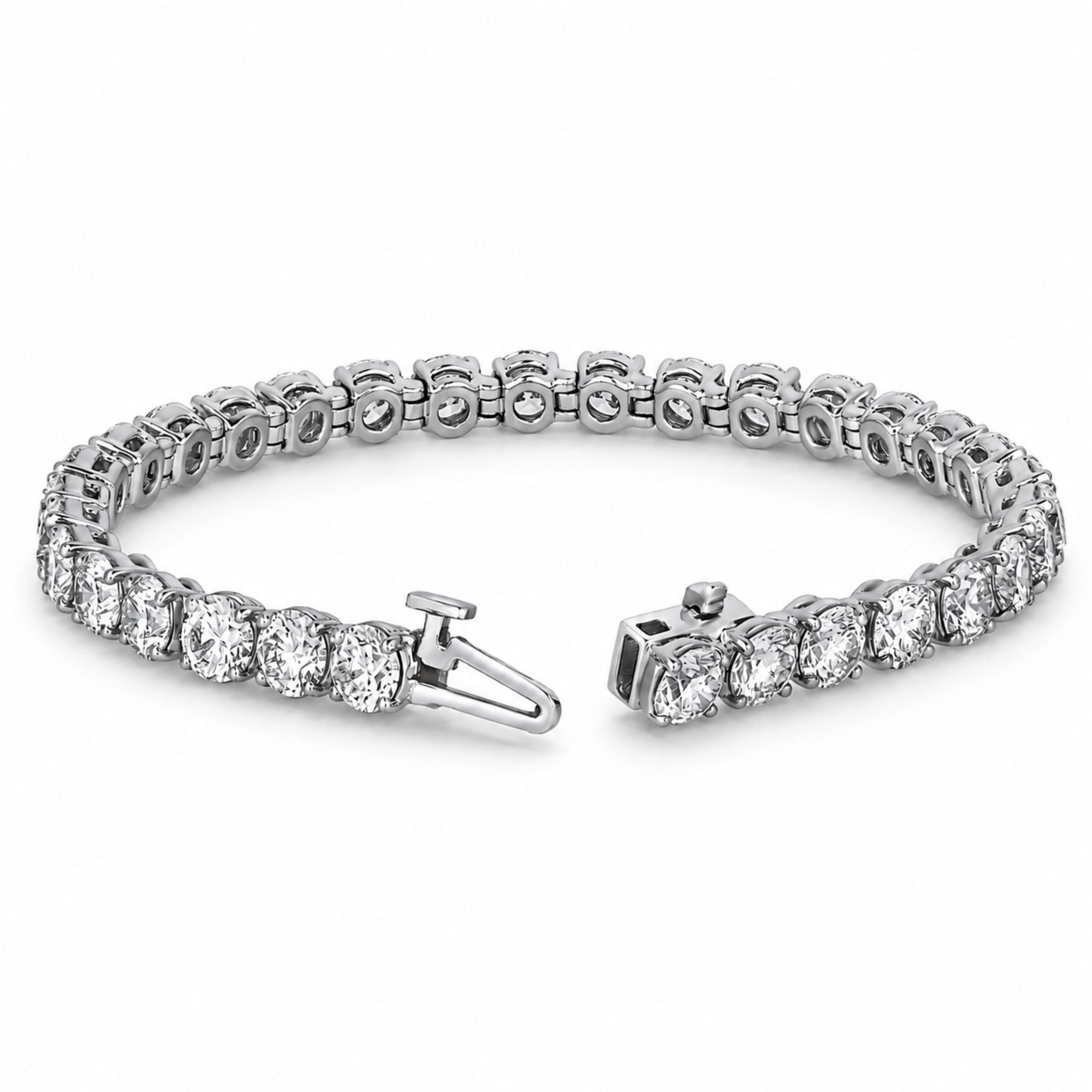 Pure Continuum 16.08 Carat Diamond Bracelet in Platinum
