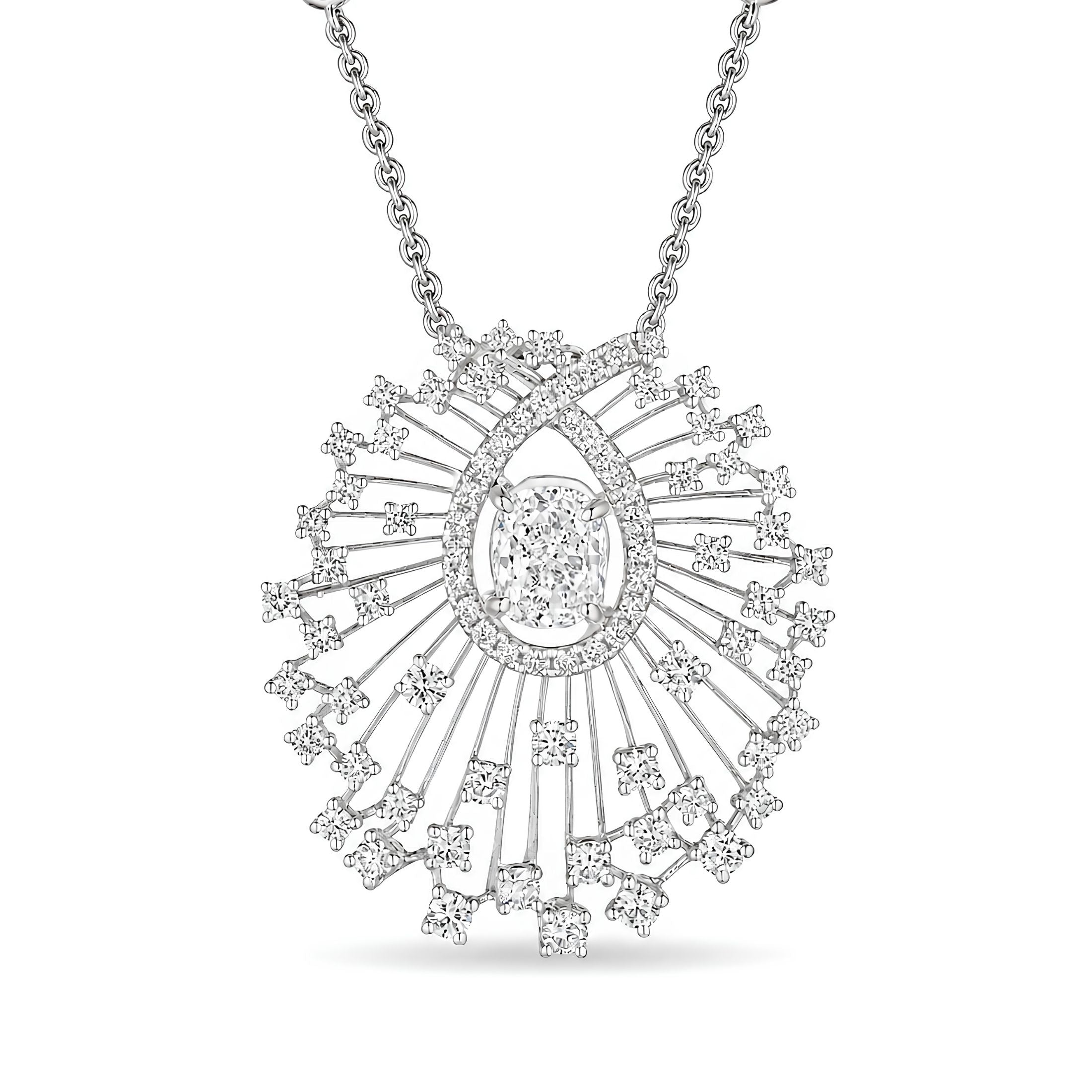 Quintessa 3.01 Carat Diamond Pendant Necklace