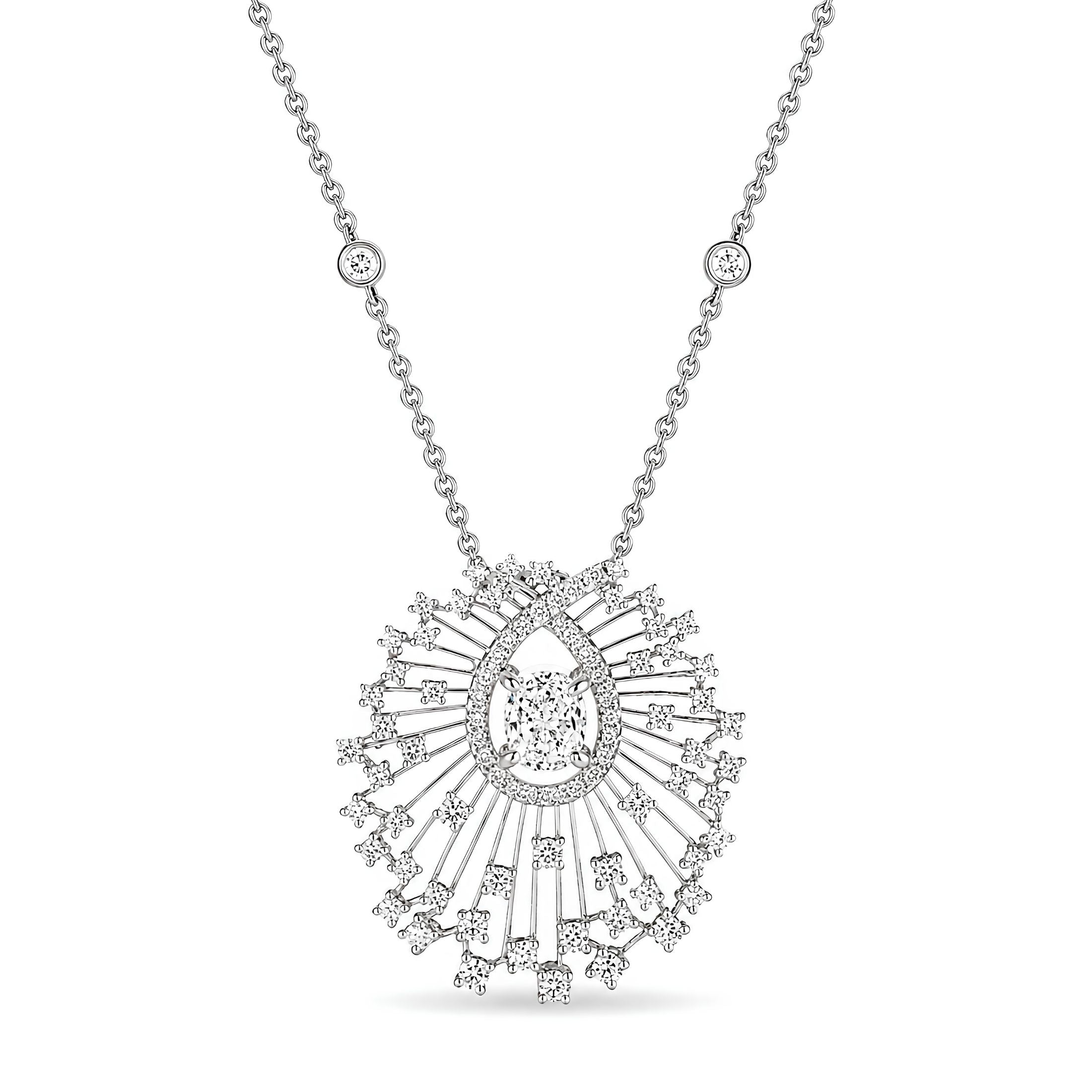 Quintessa 3.01 Carat Diamond Pendant Necklace