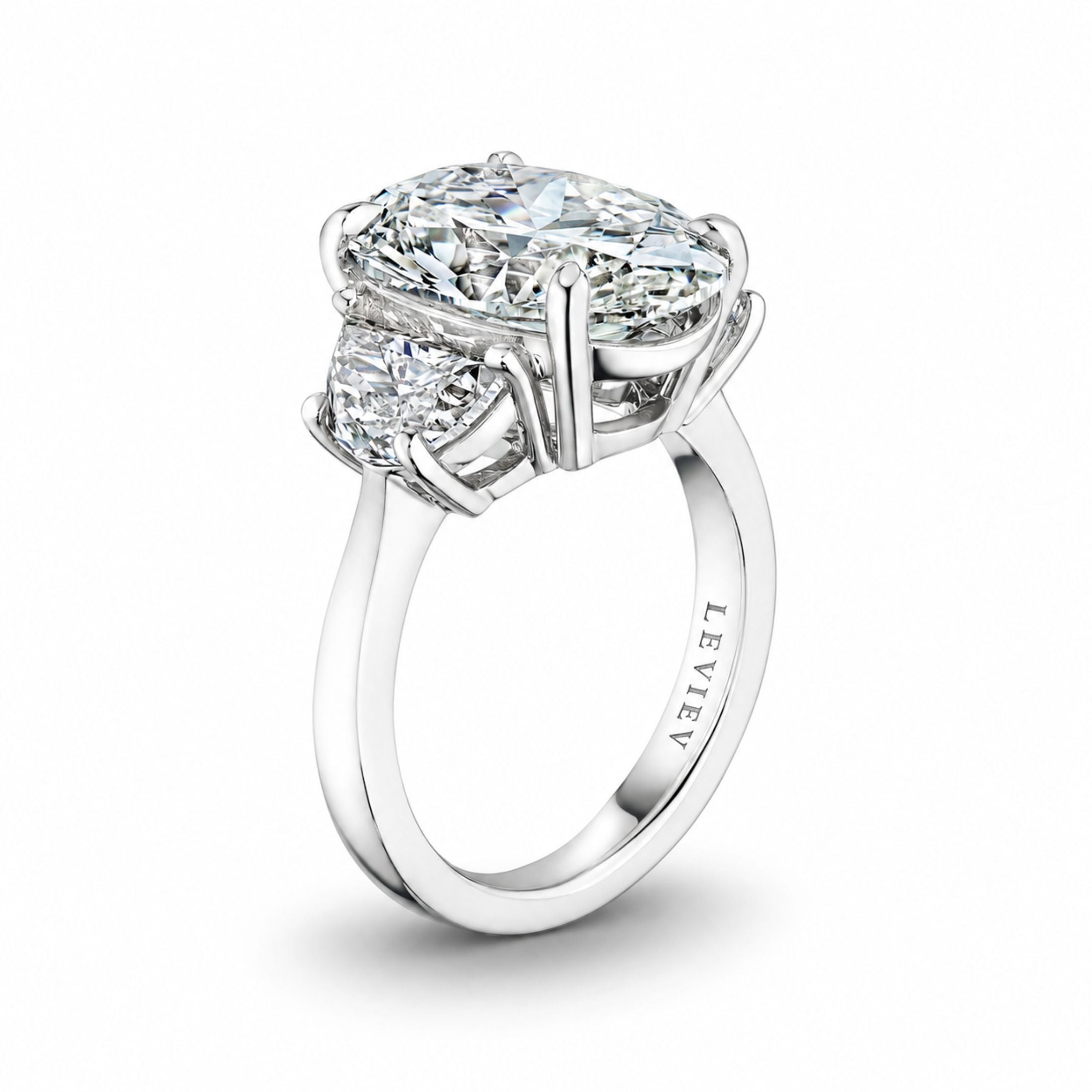 Cassatt 7.09 Carat Oval Diamond Ring in Platinum