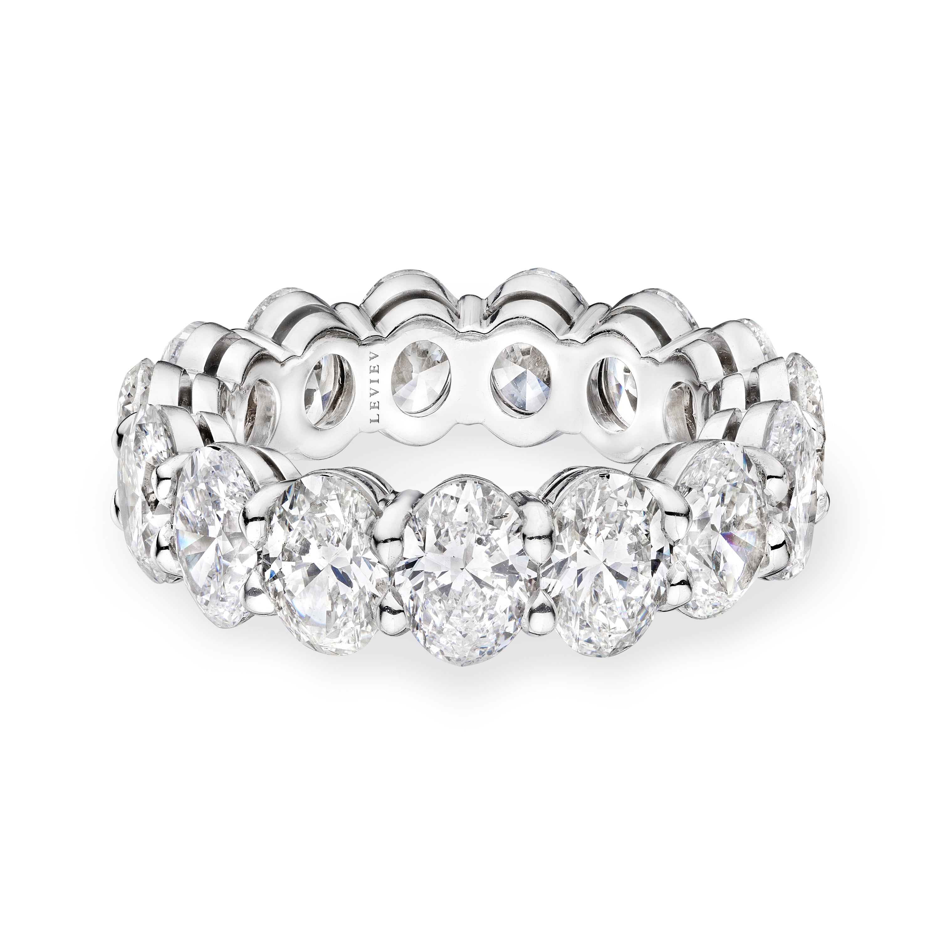 Oval Cut Diamond Eternity Band, 7.5 CT