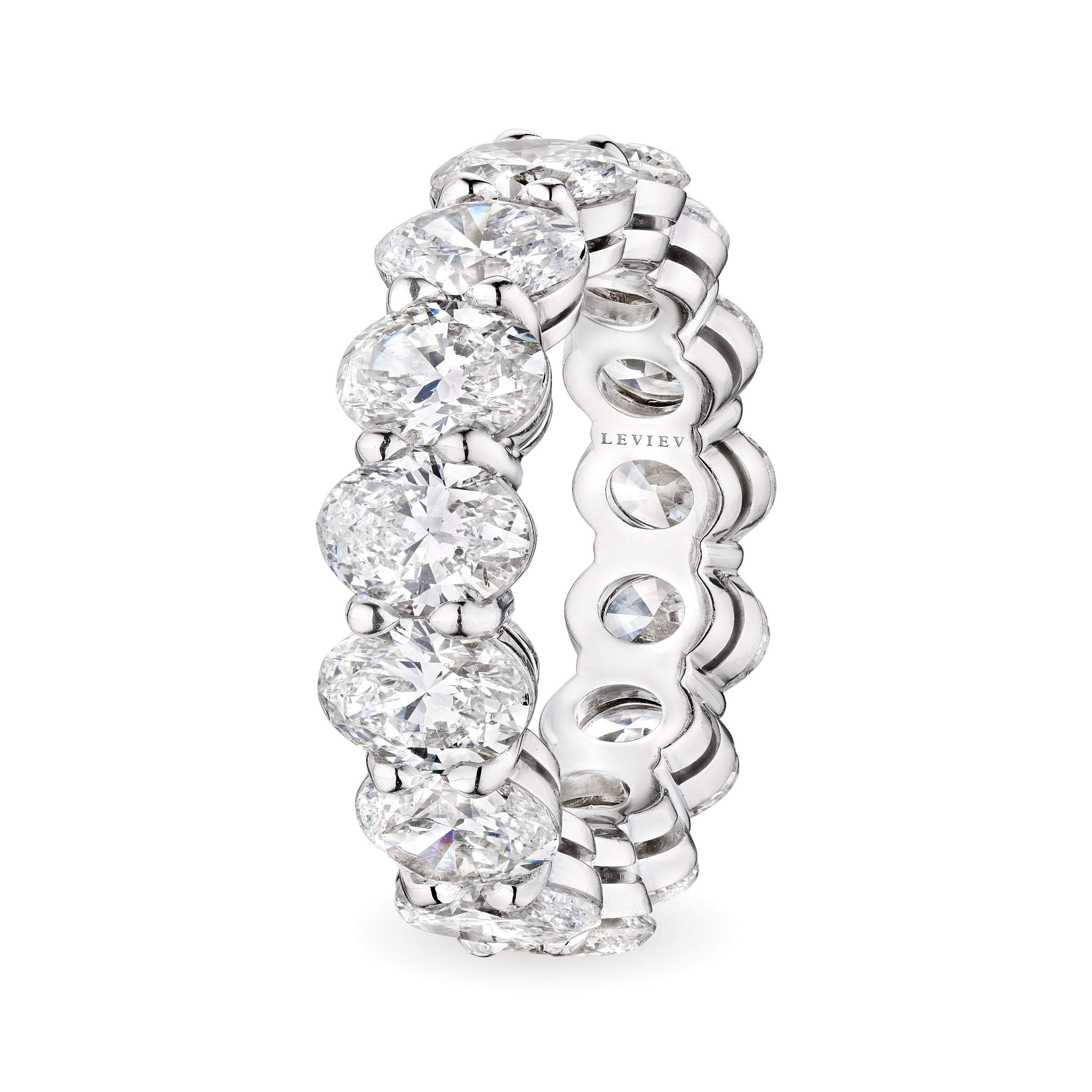 Oval Cut Diamond Eternity Band, 7.5 CT