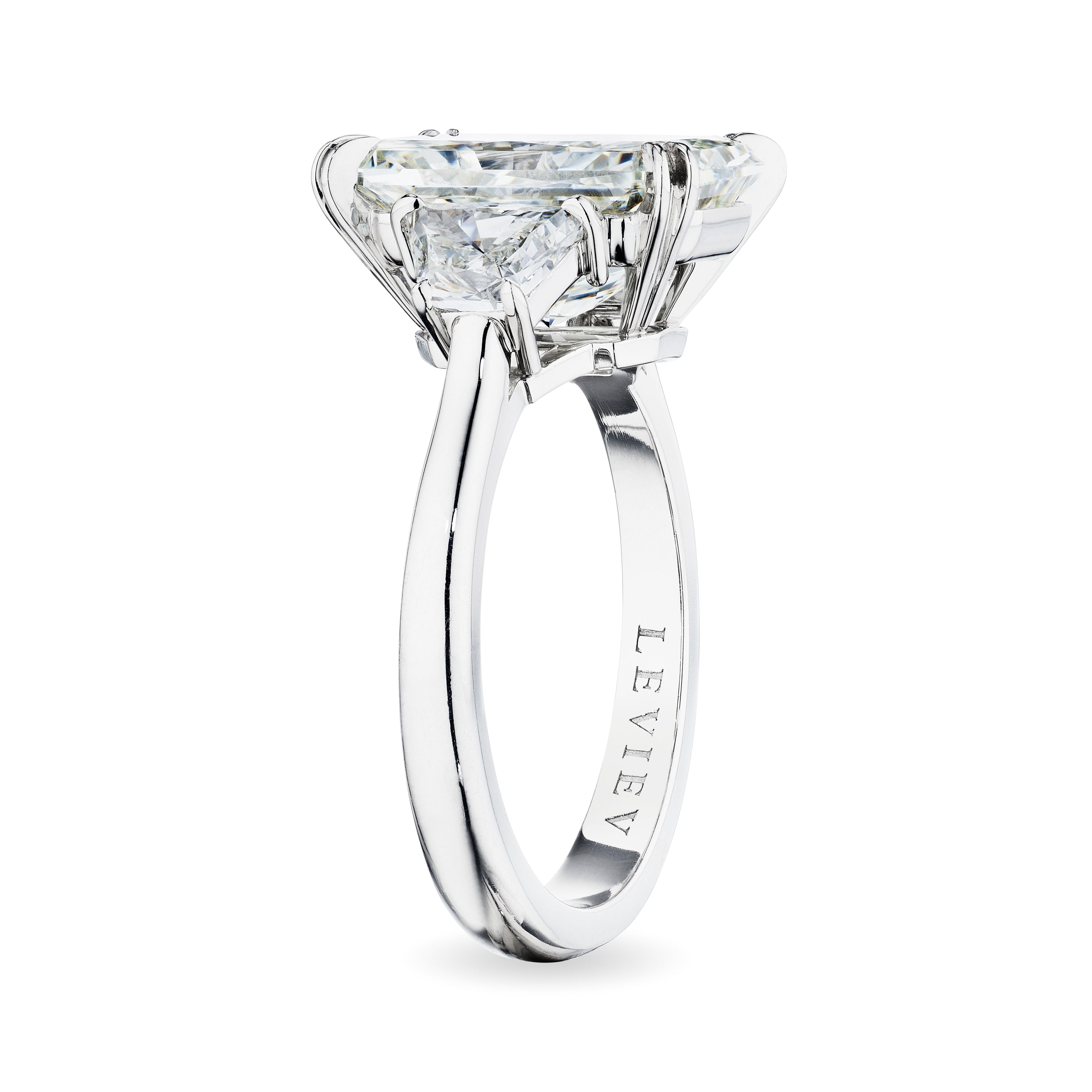 Radiant Cut Three Stones Diamond Ring, 5 CT