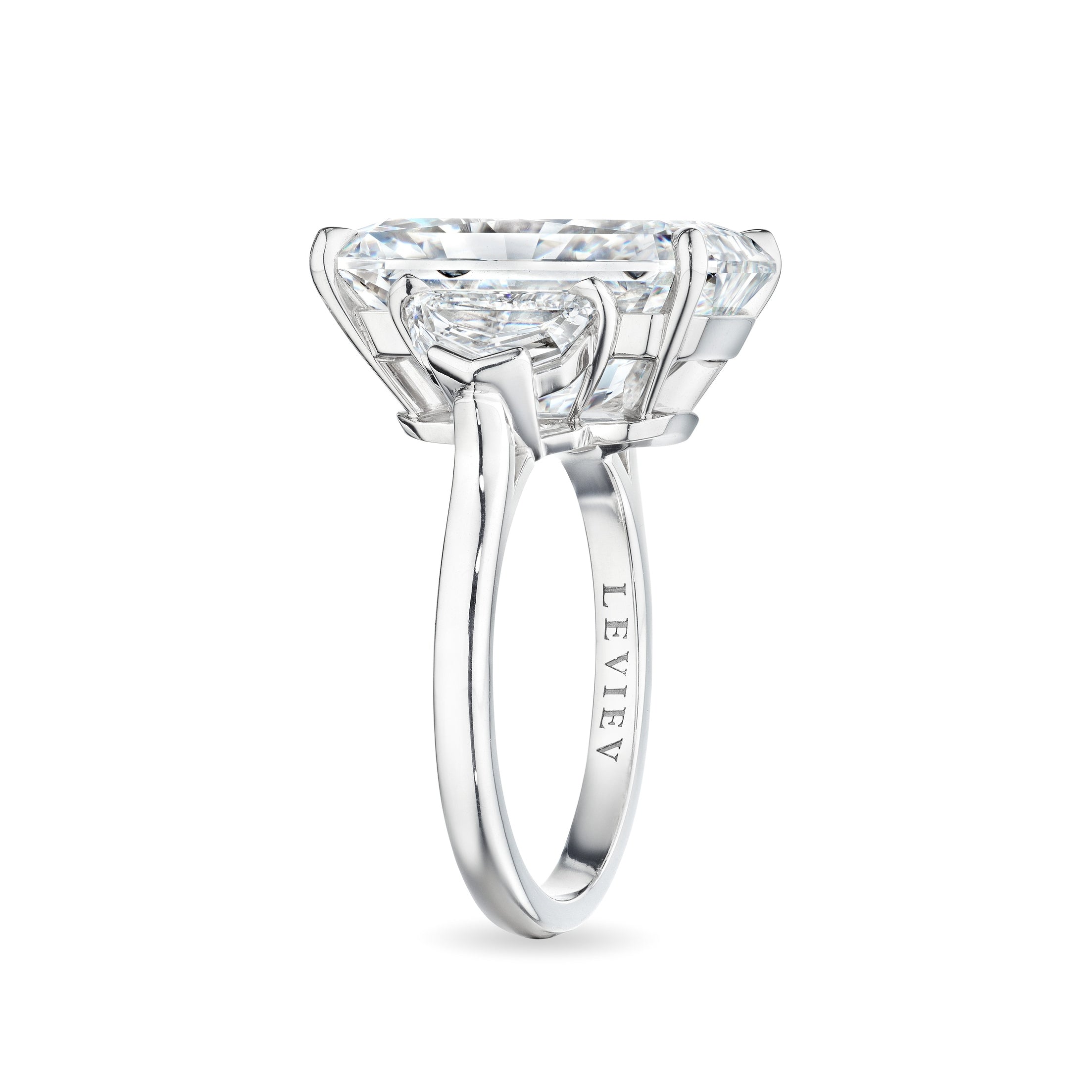Radiant Cut Diamond Ring with Epaulettes, 11 CT Leviev Rings High Jewelry, Radiant, Rings Leviev 