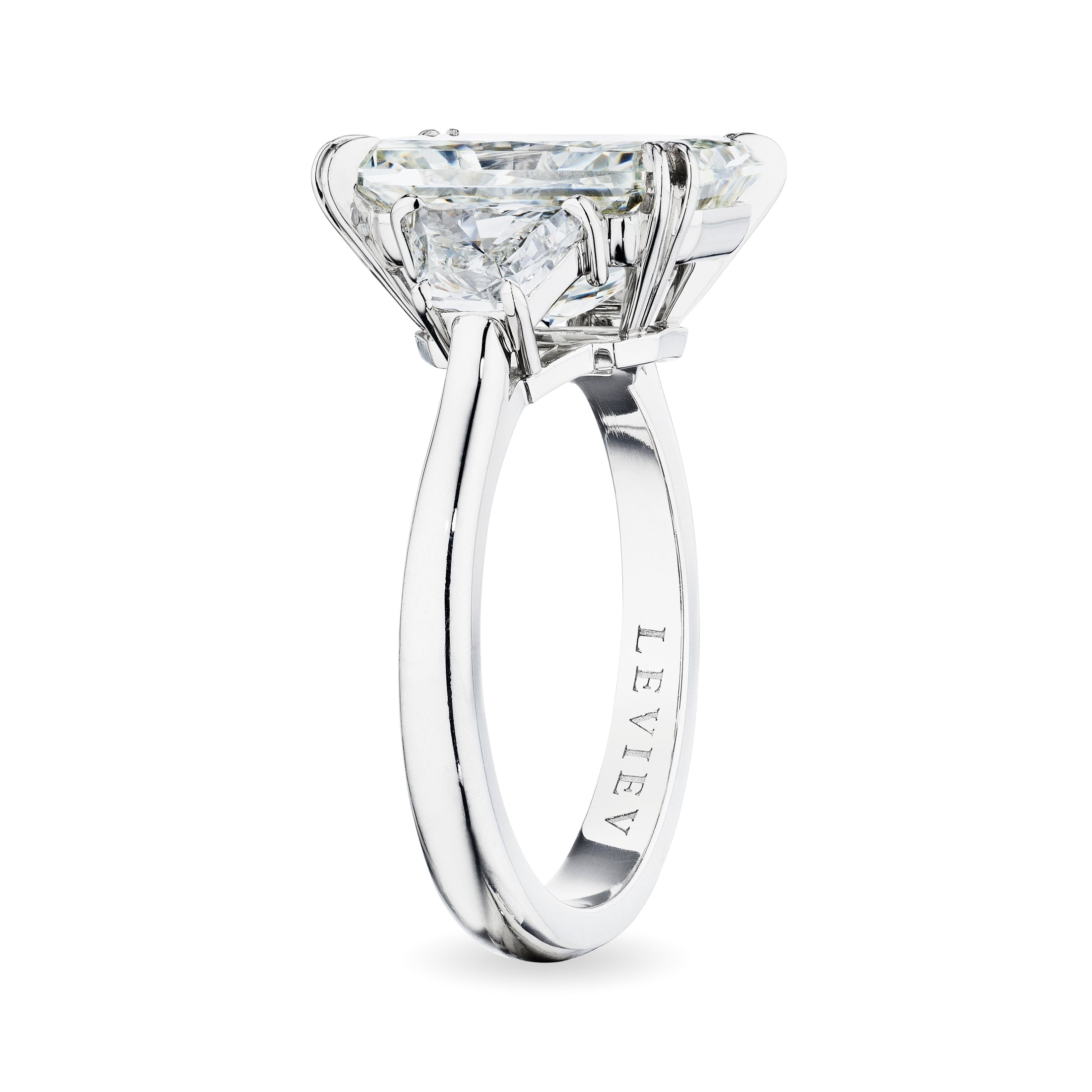 Radiant Cut Three Stones Diamond Ring, 5 CT Leviev Rings Radiant, Rings Leviev 
